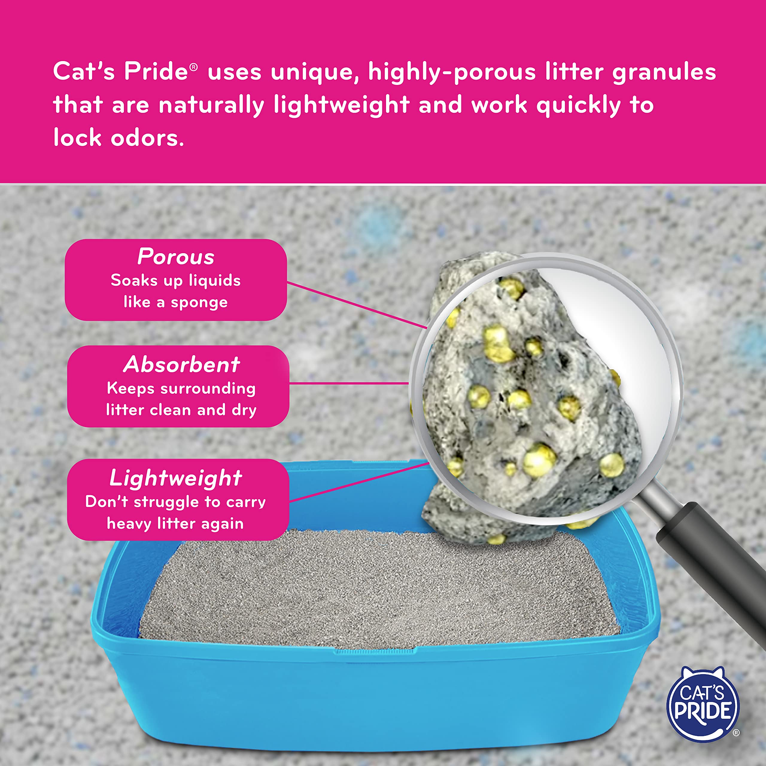 Cat'S Pride Lightweight Clumping Litter: Flushable - Powerful Odor Control - Scented, 10 Pounds