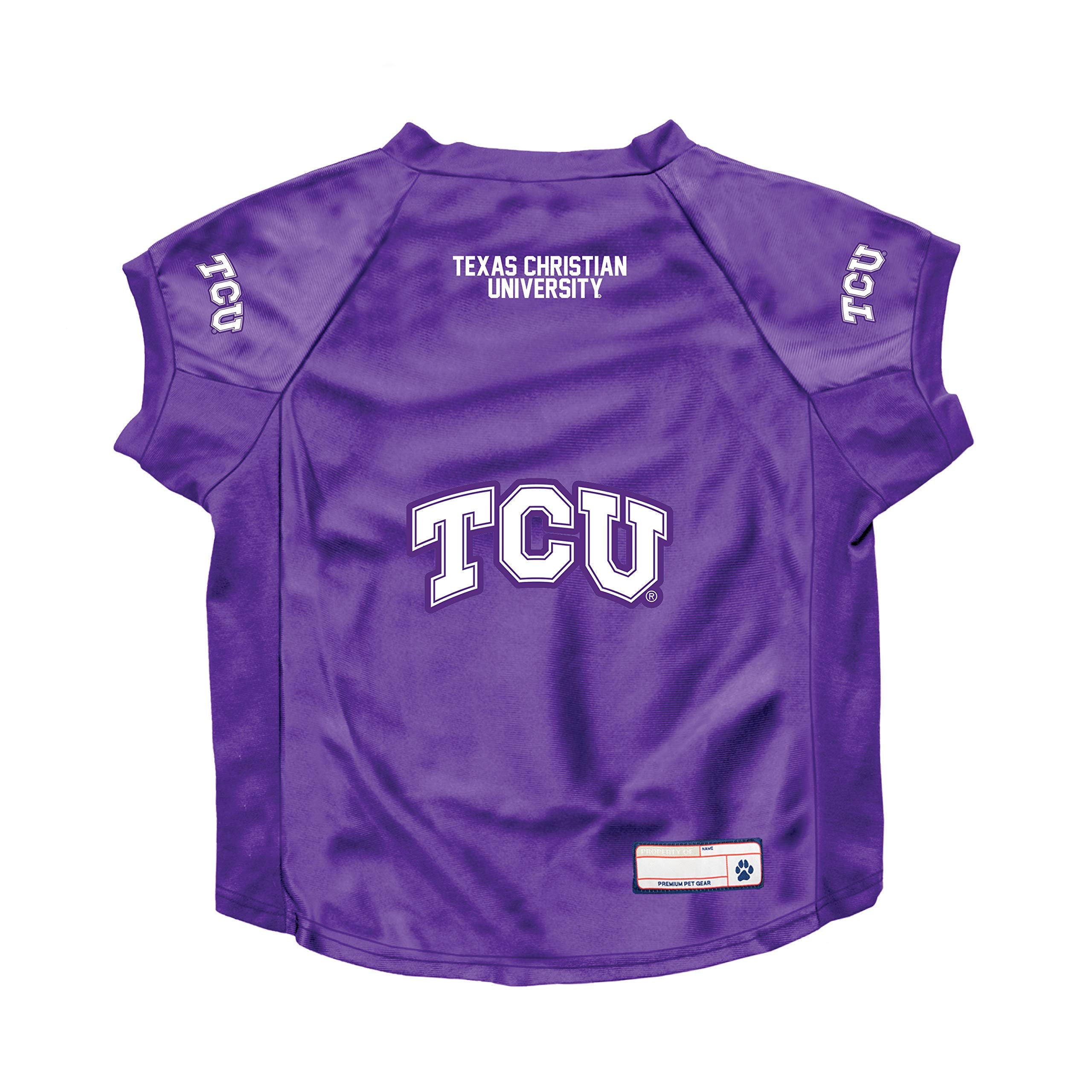 Tcu Horned Frogs Pet Jersey Stretch Size Big Dog - Special Order