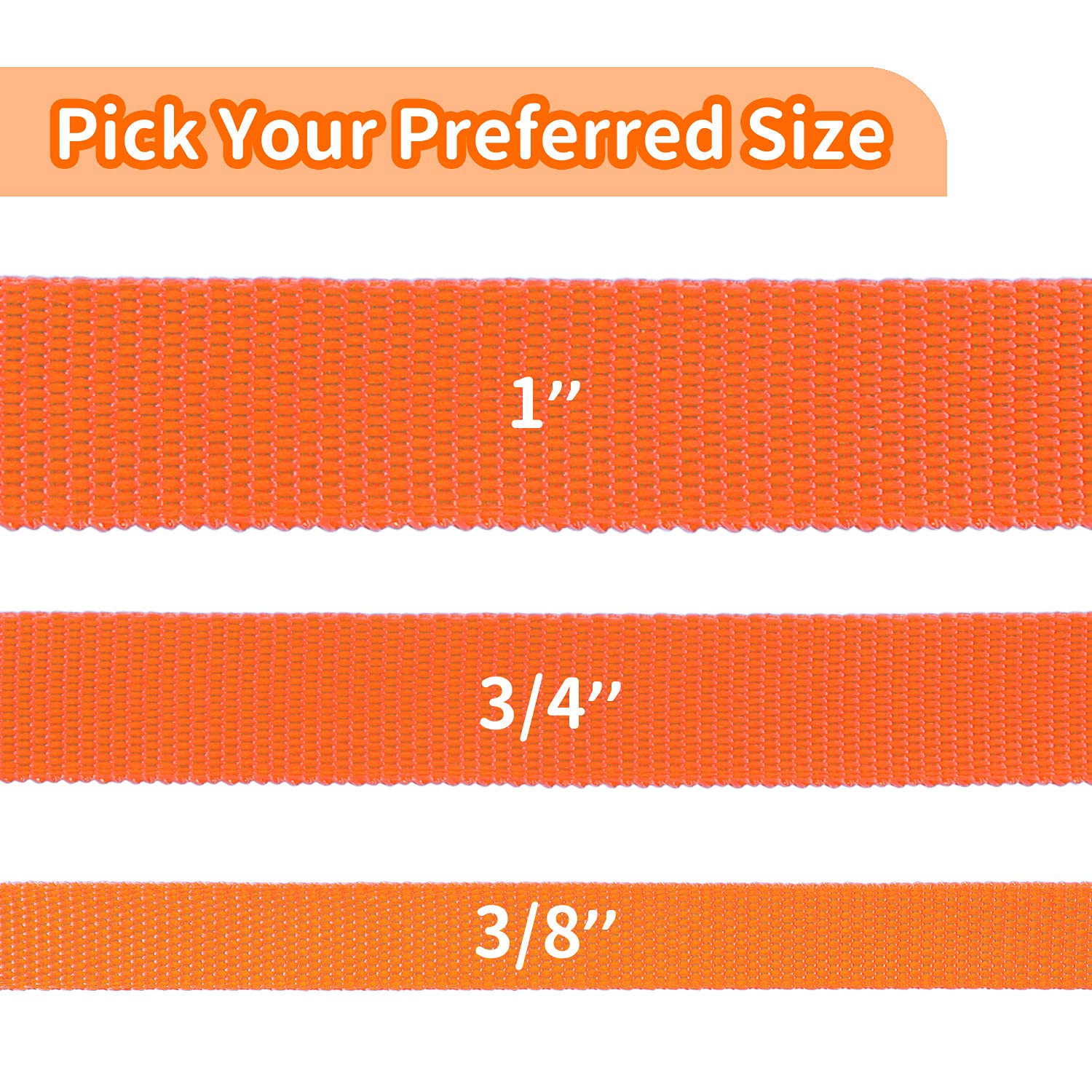 Hikiss Long Dog Leash Obedience Recall Training Agility Lead With Thickening Material For Large Dog - 15Ft 20Ft 30Ft 50Ft 100Ft Training Leash(Orange 15Ft)