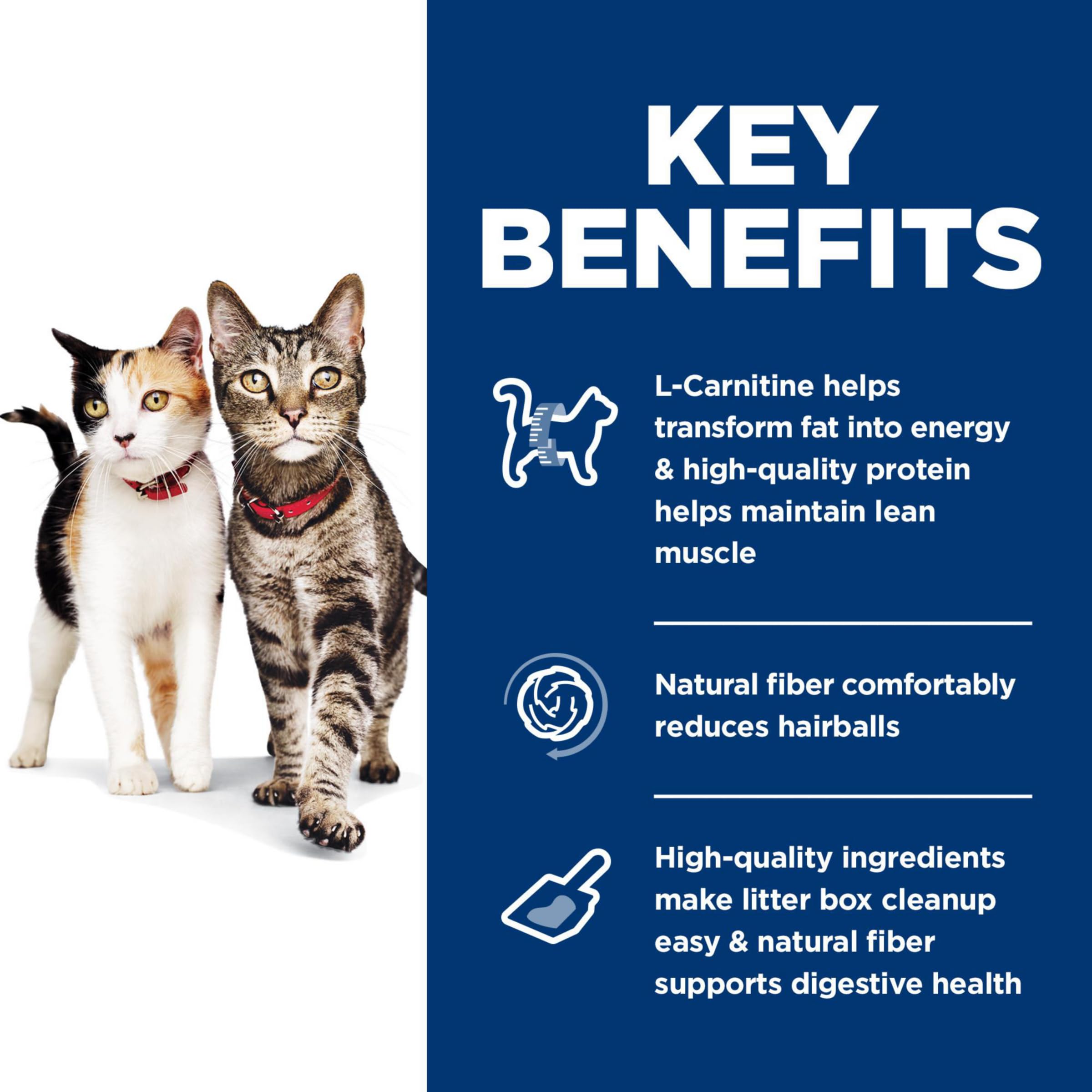 Hills Science Diet Multi-Benefit, Adult 1-6, Multiple Benefit, Dry Cat Food, Chicken Recipe, 15.5 lb Bag