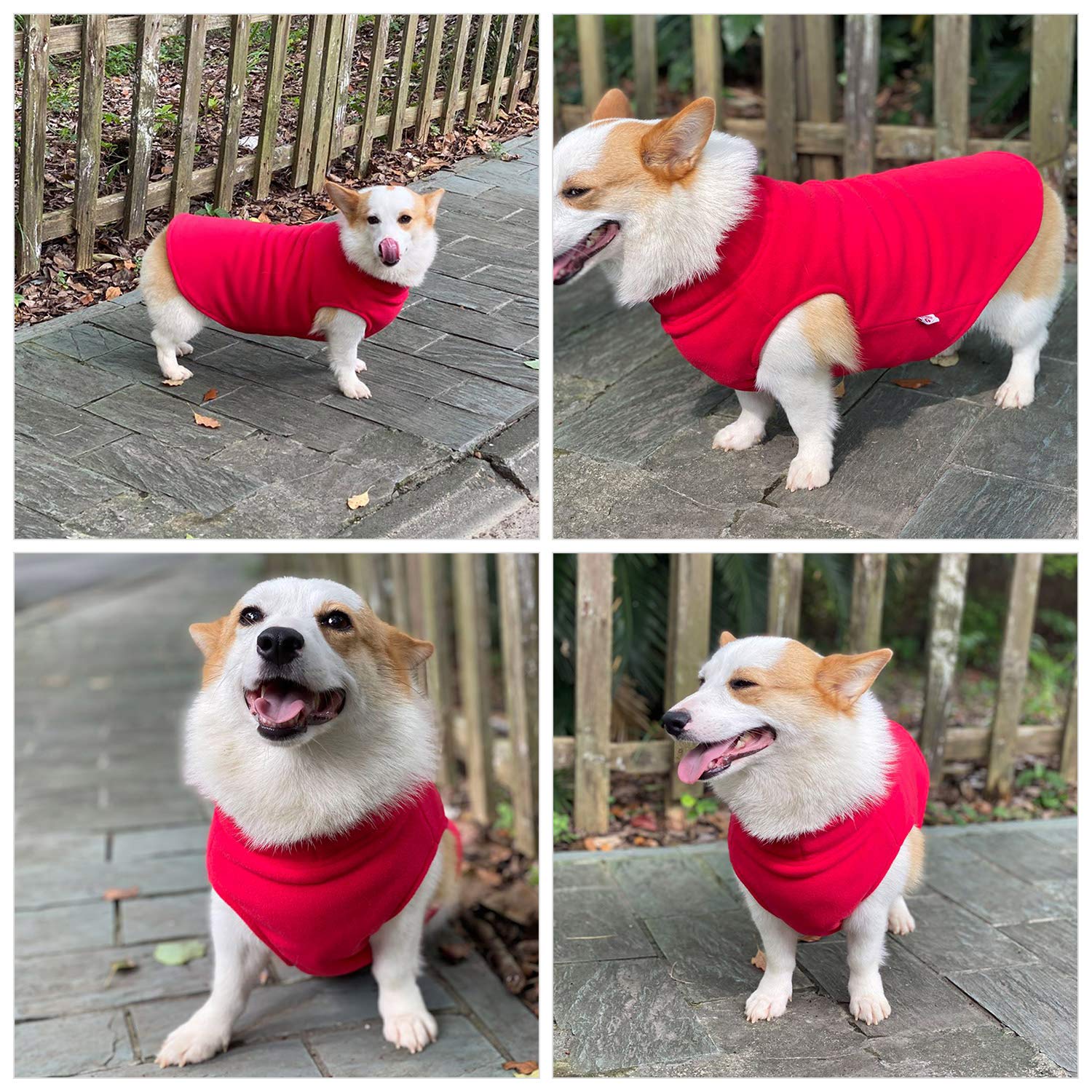 Dog Winter Vest Warm Breathable Dog Polar Fleece Vest Jacket, Lightweight Winter Coat With Leash Neck Hole For Small Medium Large Dogs Red Xl