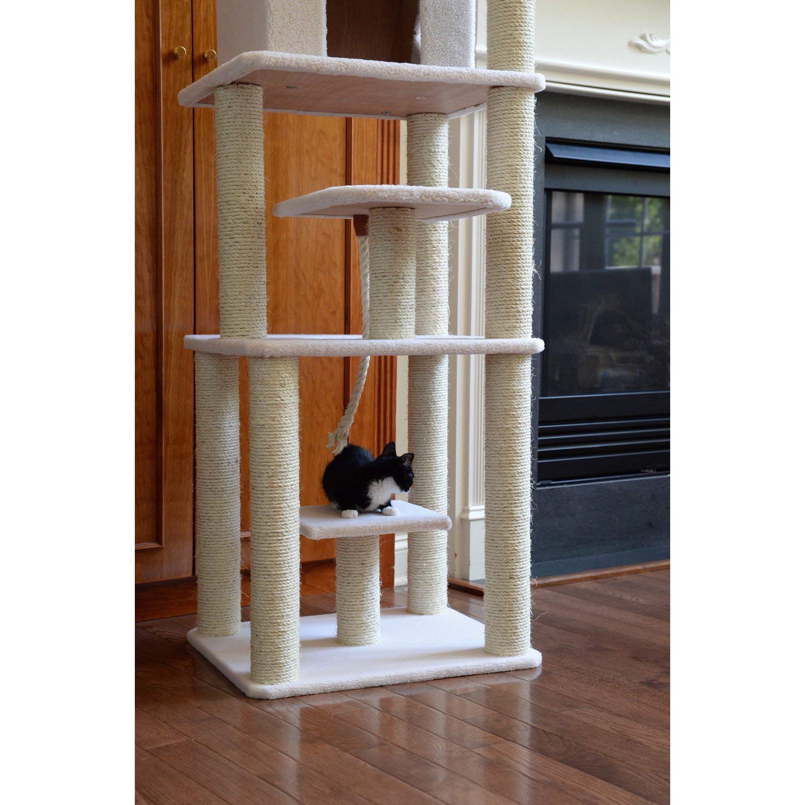 Armarkat Classic Cat Tree Ivory/14 D x 81 W x 201 H