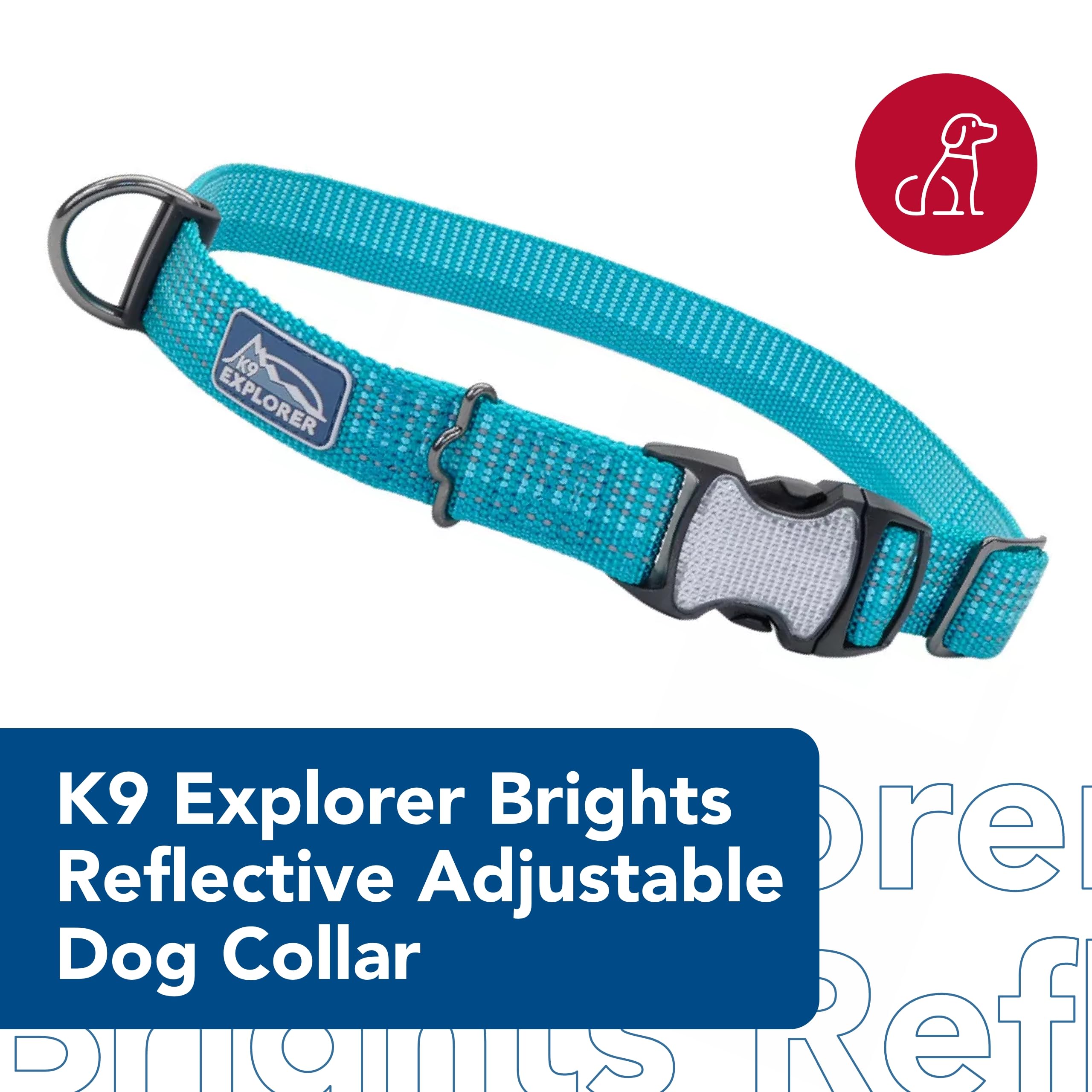 Coastal Pet - K-9 Explorer - Brights Reflective Adjustable Dog Collar, Canyon, 5/8 x 08-12