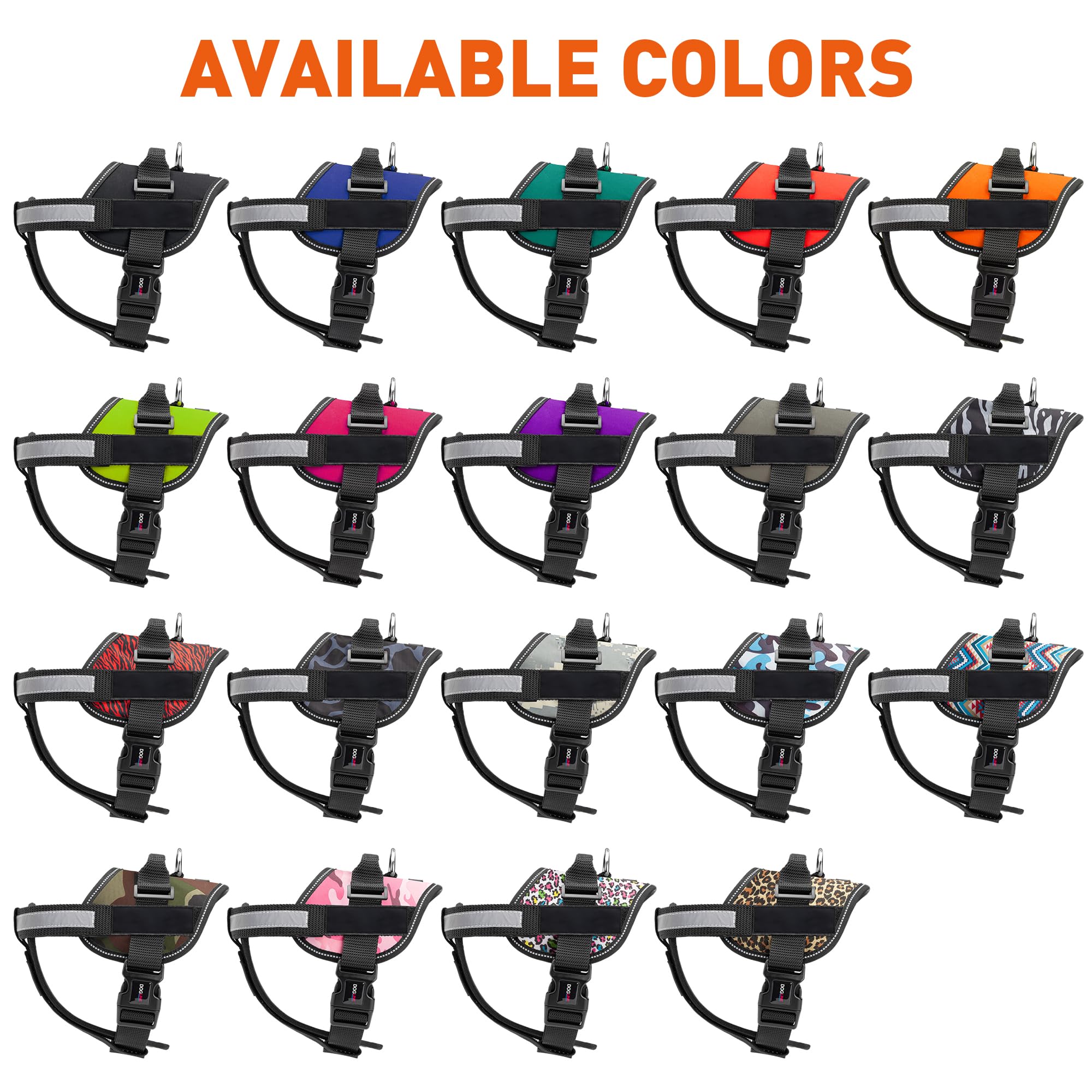 Dogline Unimax Multi-Purpose Vest Harness for Dogs and 2 Removable DIY Customizable BLANK Patches