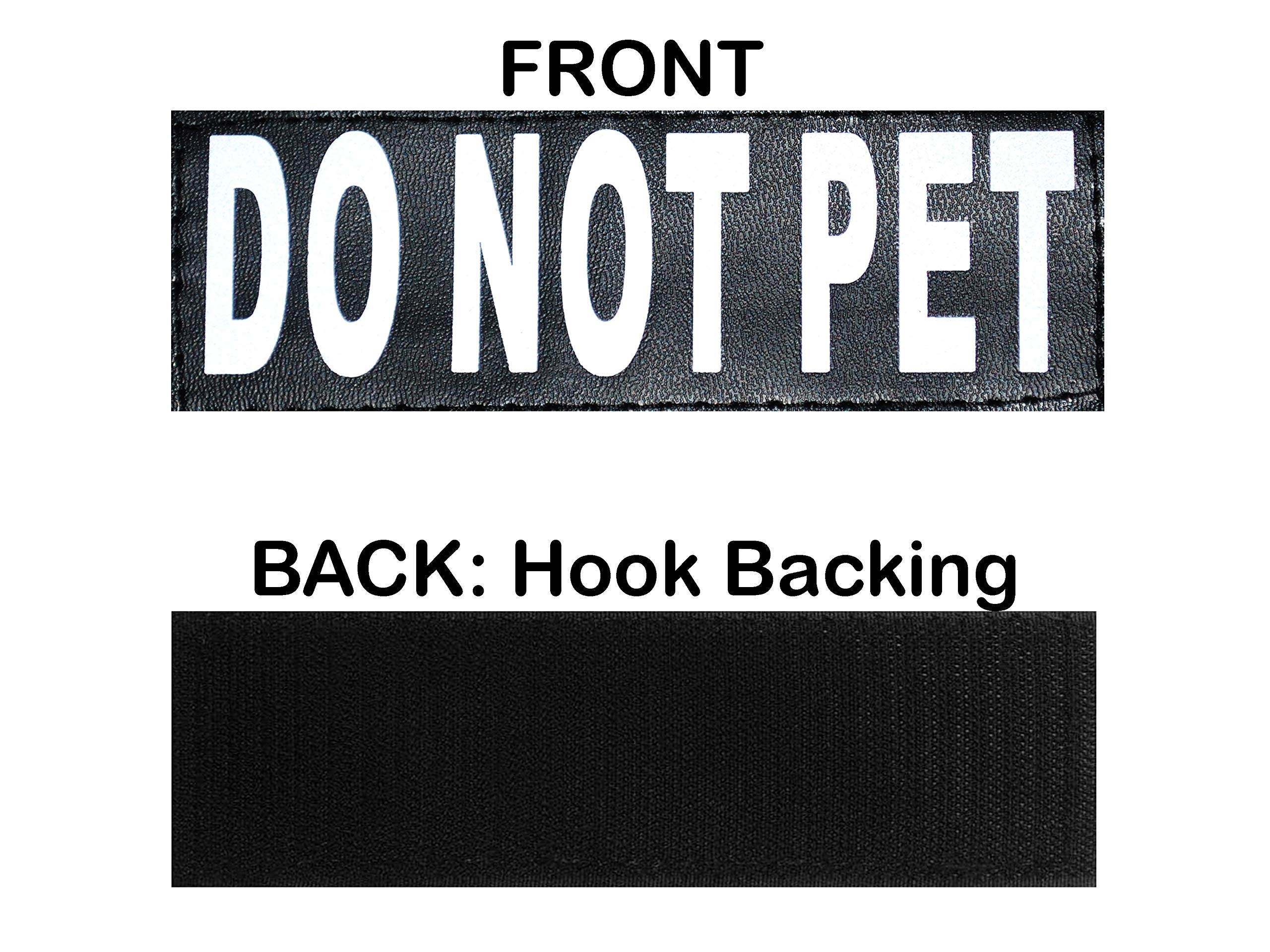 Do Not Pet Dog Vest Harness With Removable Patches And Reflective Trim. Comes With 2 Do Not Pet Reflective Removable Patches. Please Measure Dogs Girth Before Purchase (Girth 12-16', Tie Dye)