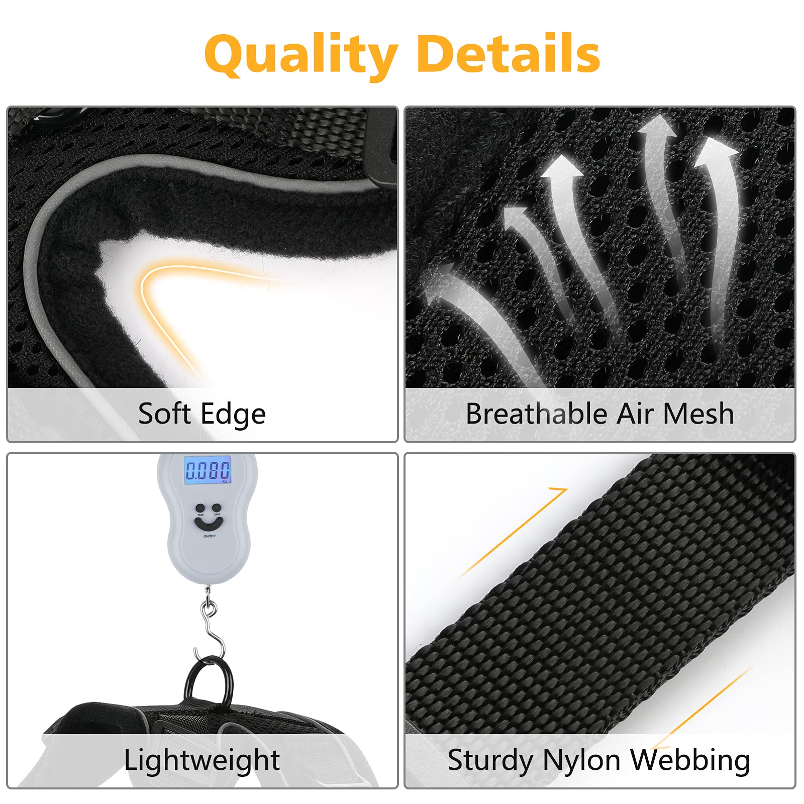 Dooradar Cat Harness And Leash Set, Escape Proof Safe Adjustable Kitten Vest Harnesses For Walking, Easy Control Soft Breathable Mesh Jacket With Reflective Strips For Cats, Black, Xs