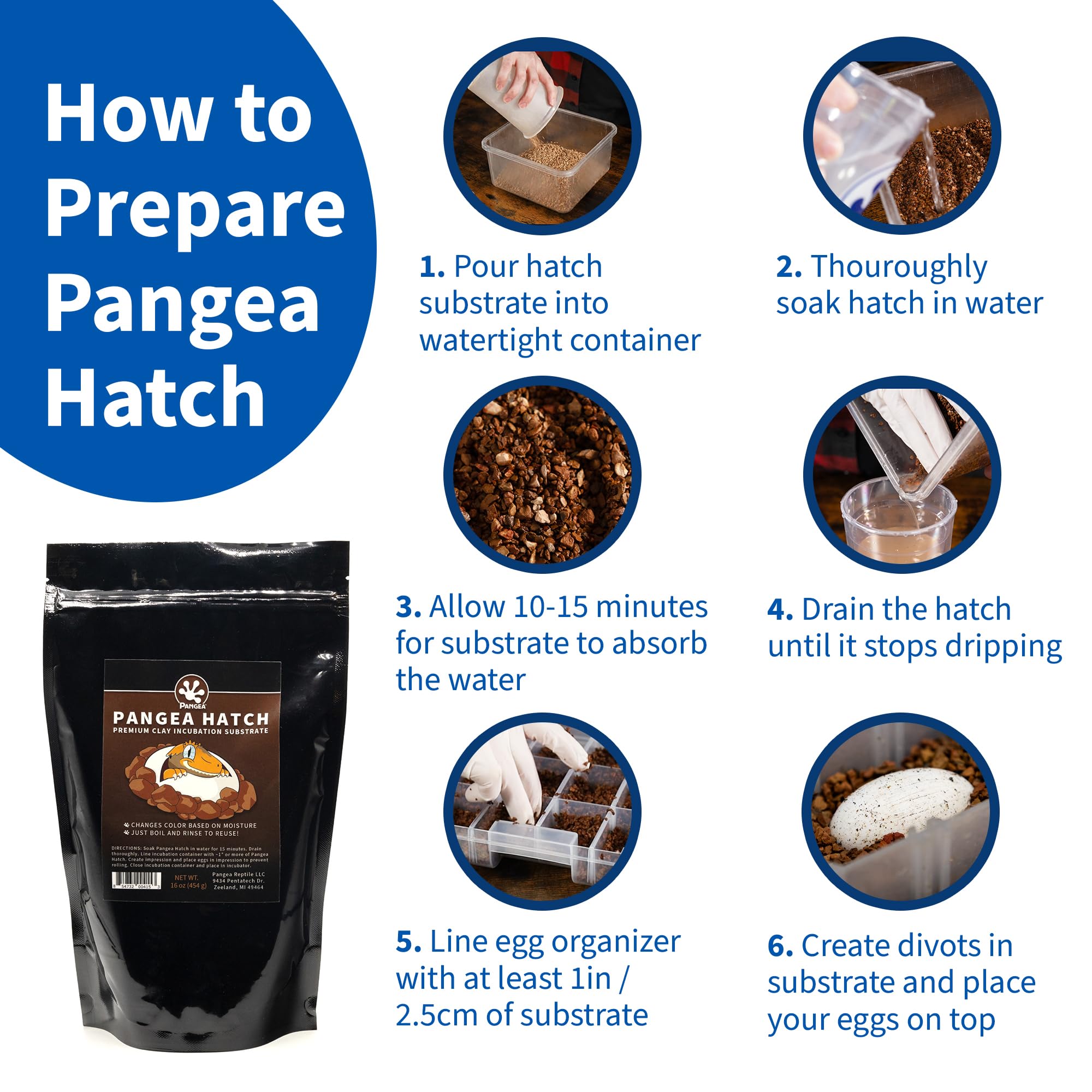 Pangea Hatch Premium Reptile Egg Incubation Substrate (2 Lb)