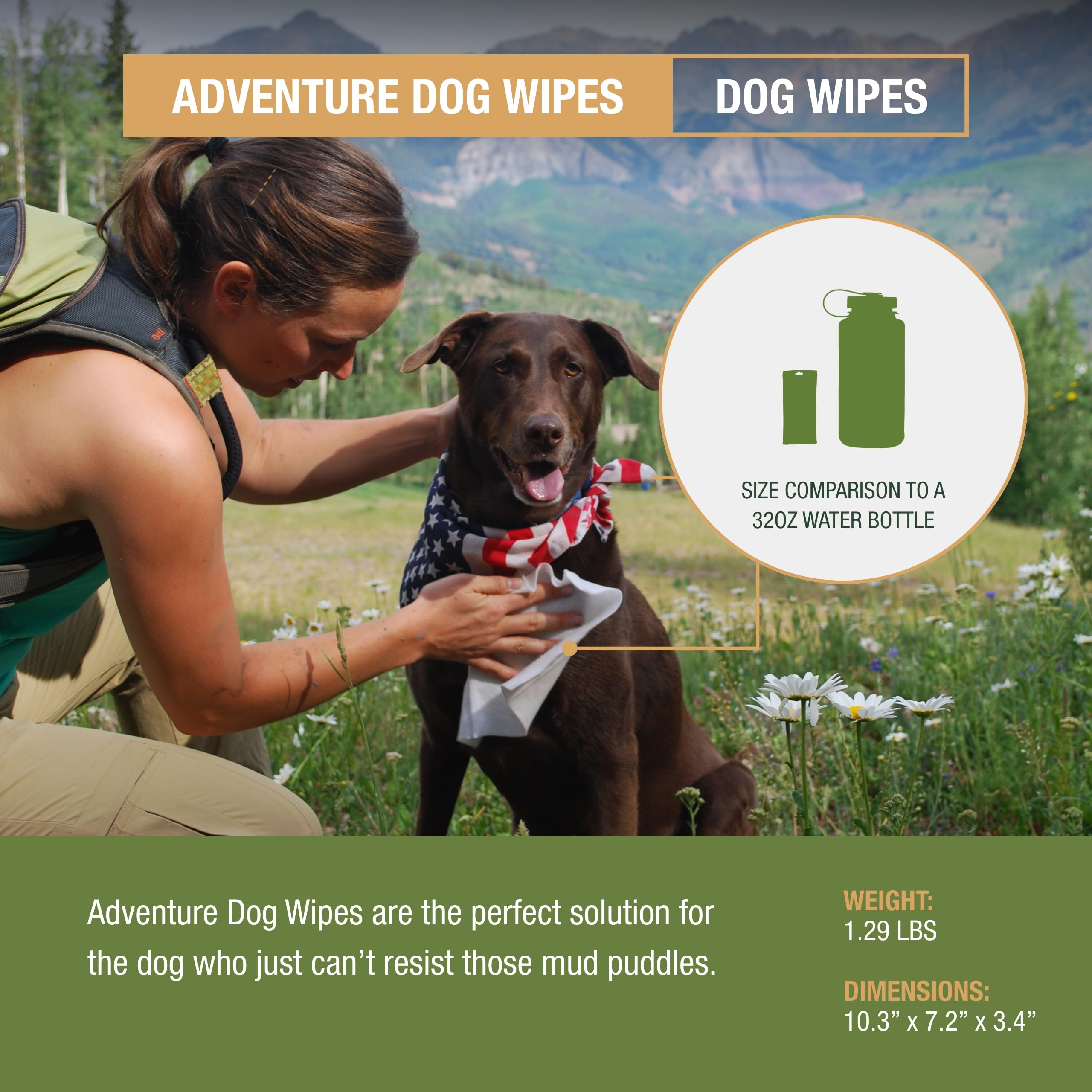 Adventure Medical Kits Dog Wipes - (Pack Of 4)