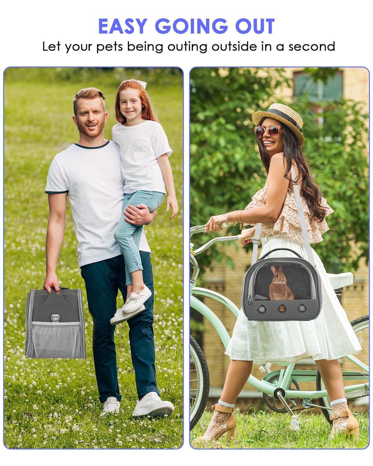 Bissap Guinea Pig Carrier Bag, Portable Small Animal Carrier Pouch For Hamster Chinchilla Rabbit Gerbil Hedgehog Sugar Glider Ou