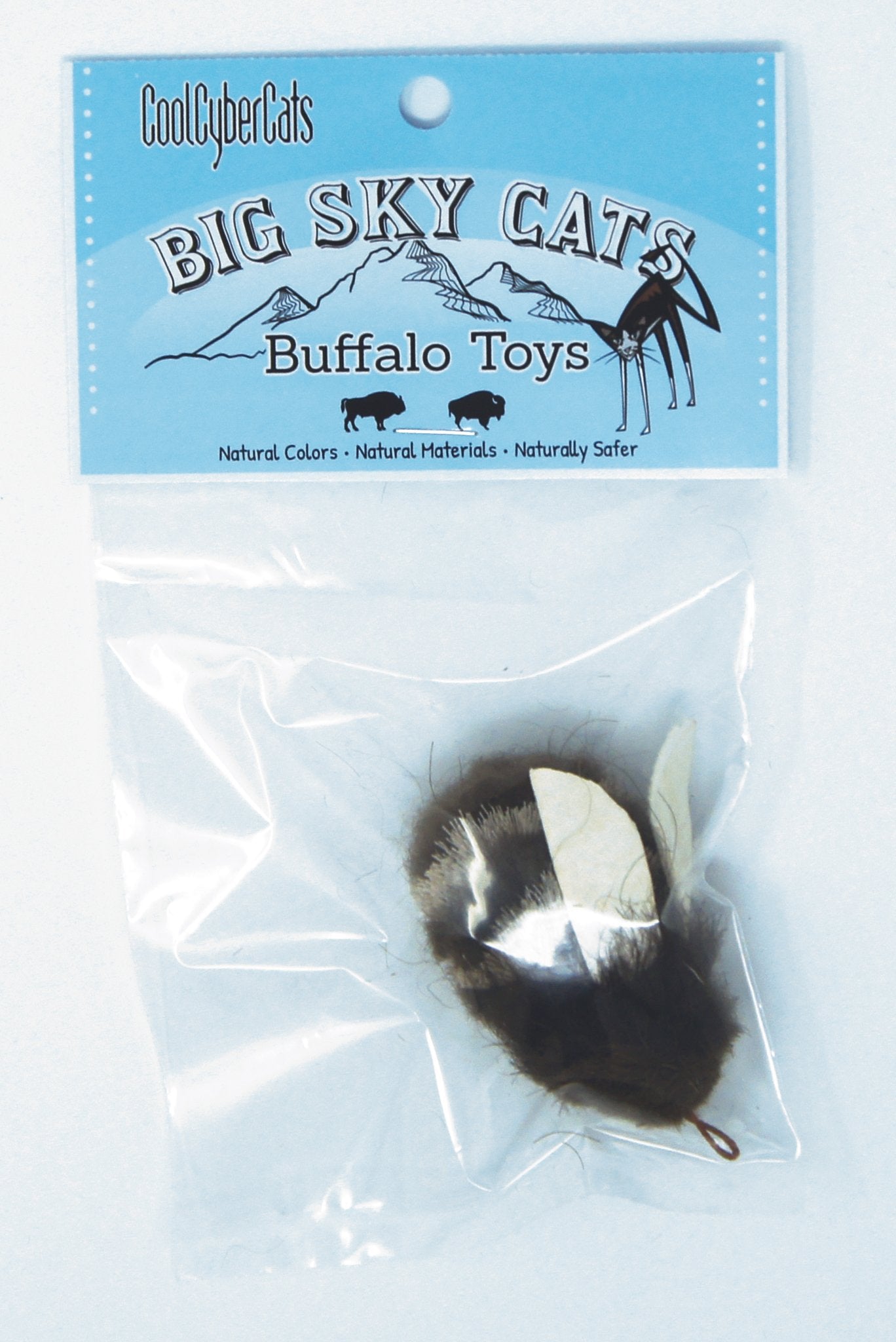 Big Sky Cats Bumble Bee Refill/Attachment Cat Toy - Natural Buffalo/Deer: Fits Wildcat And Popular Bird And Mouse Type Wands/Pol