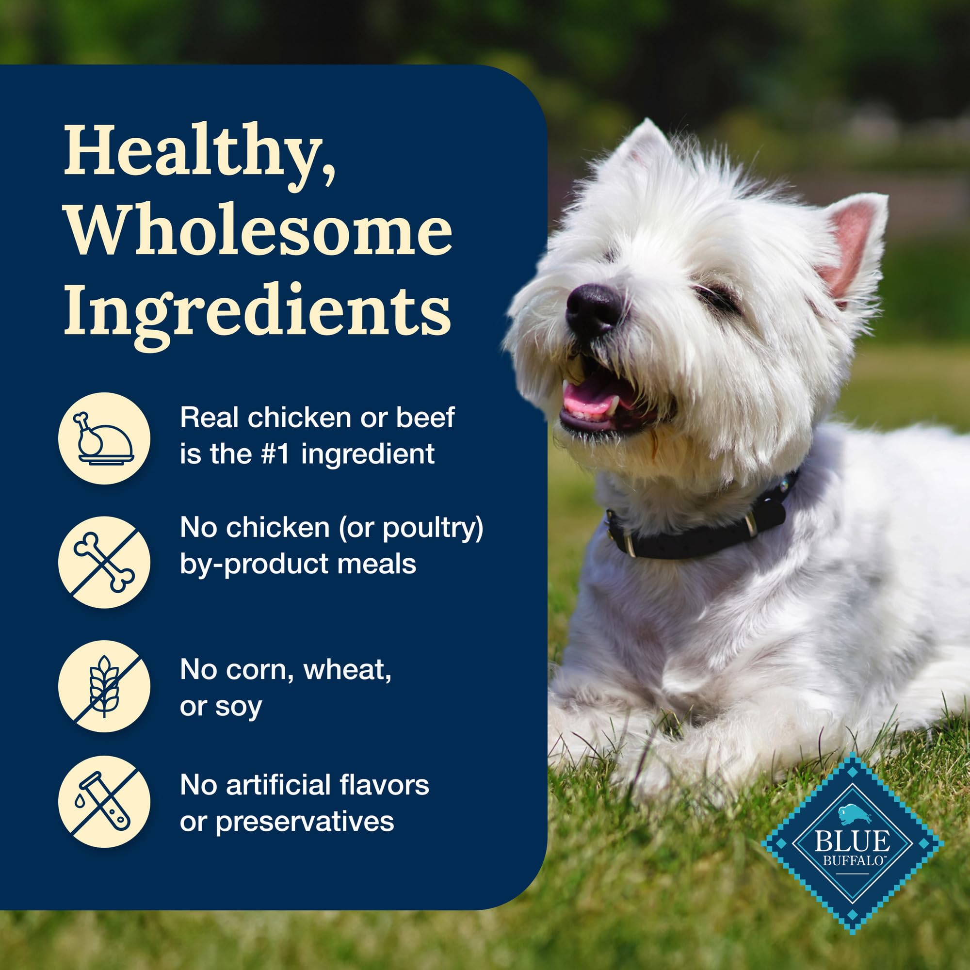 Blue Buffalo Delectables Natural Wet Dog Food Toppers Variety Pack, Tasty Chicken & Hearty Beef, Cuts in Gravy, 3-oz. (12 Pouche
