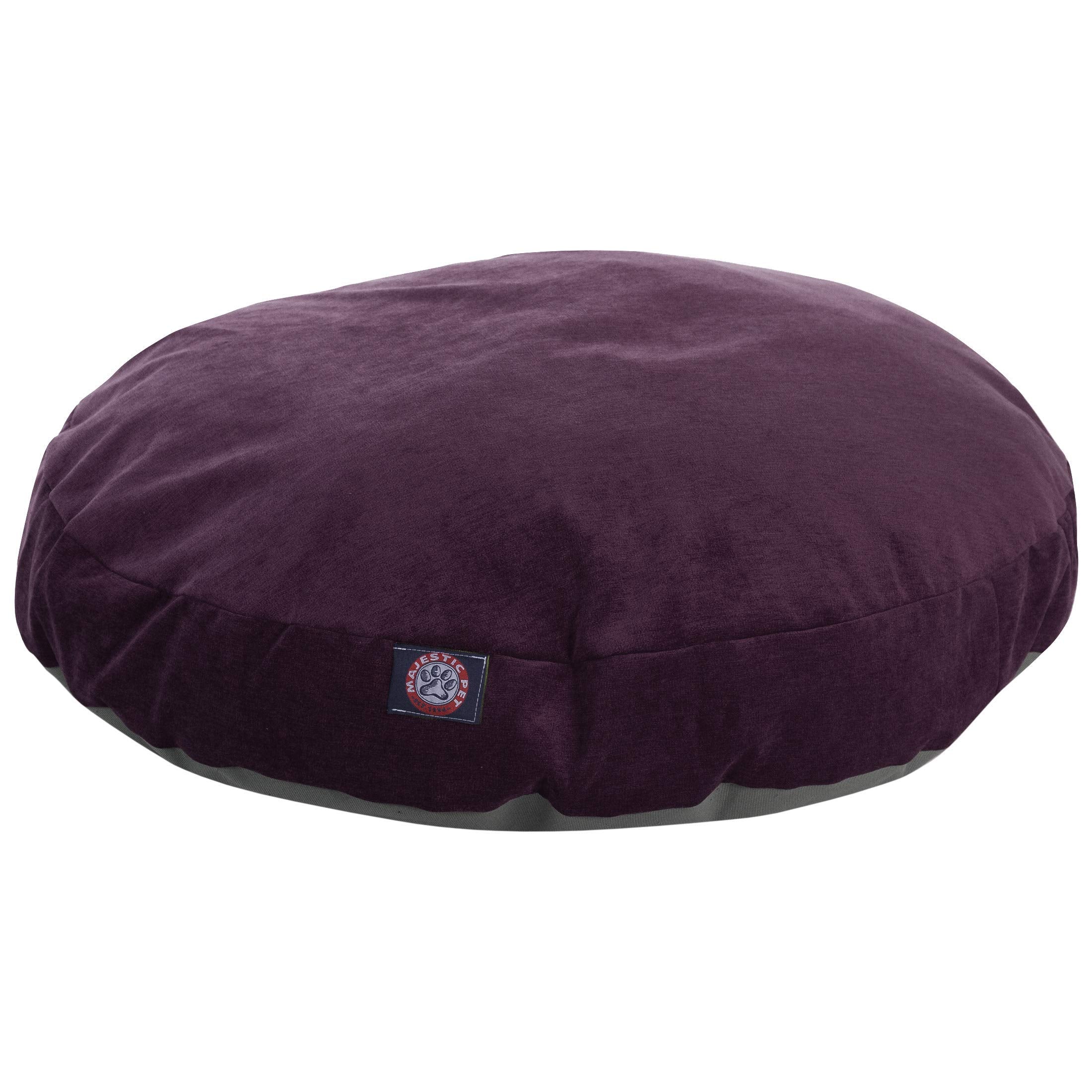 Aubergine Villa Collection Small Round Pet Dog Bed