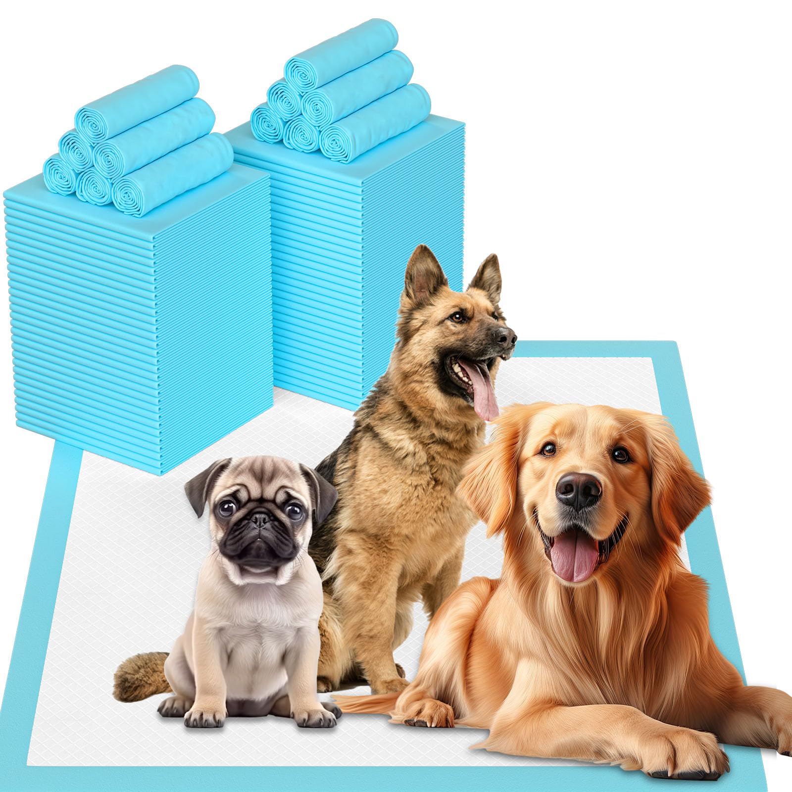 Puppy Pads Extra Large 36x36 100 Count, Pee Pads for Dogs, Super Absorbent & Quick-Dry, Thicken Disposable Potty Training Pads f
