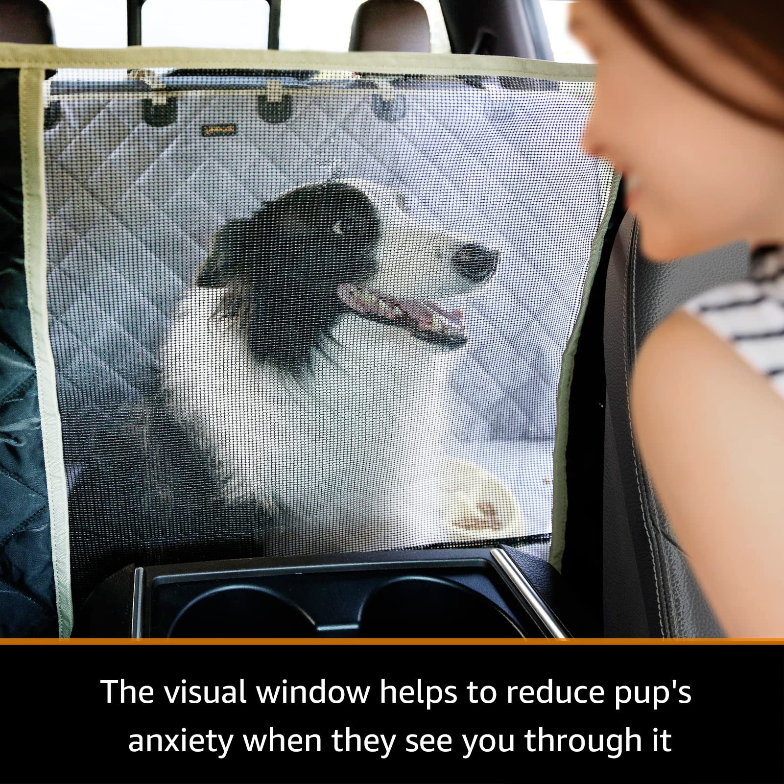 Ibuddy Dog Hammock For Truck With Flip Up Rear Seats Crew Cab Truck Floor Dog Seat Cover Protects Vehicle From Hair, Scratches A