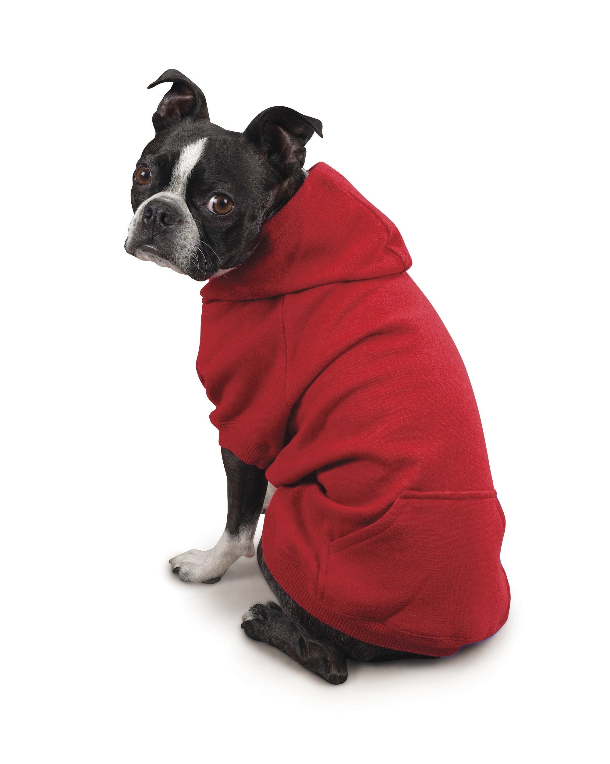 Zack & Zoey Basic Hoodie For Dogs, 8' X-Small, Tomato Red