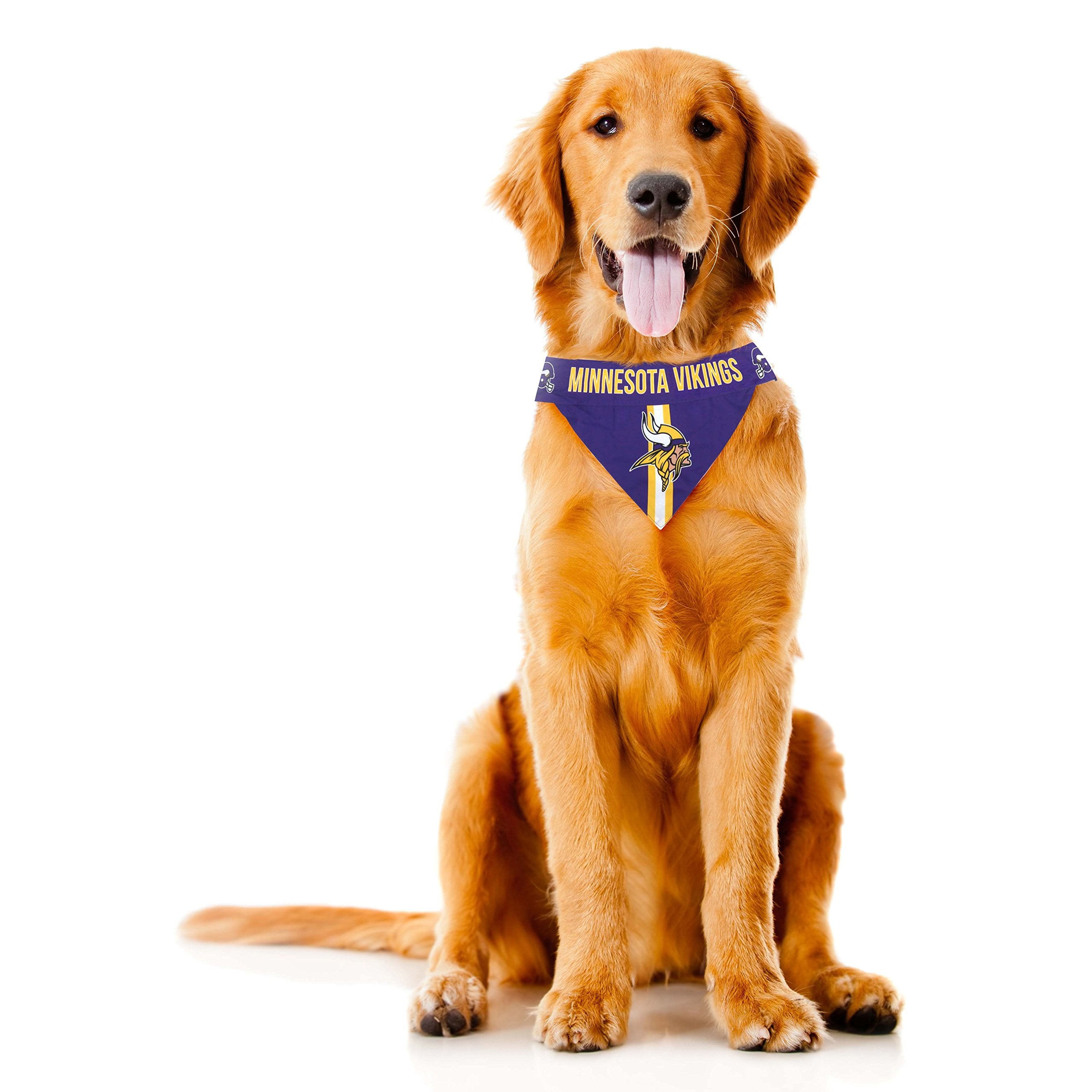 Littlearth Unisex-Adult Nfl Minnesota Vikings Pet Bandana, Team Color, X-Large