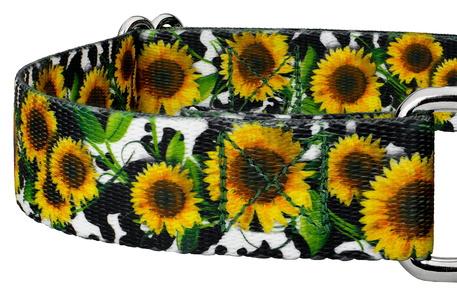 Country Brook Petz - Dairy Fields Martingale Dog Collar - Country And Western Collection Featuring Rustic Designs (1 Inch, Mediu