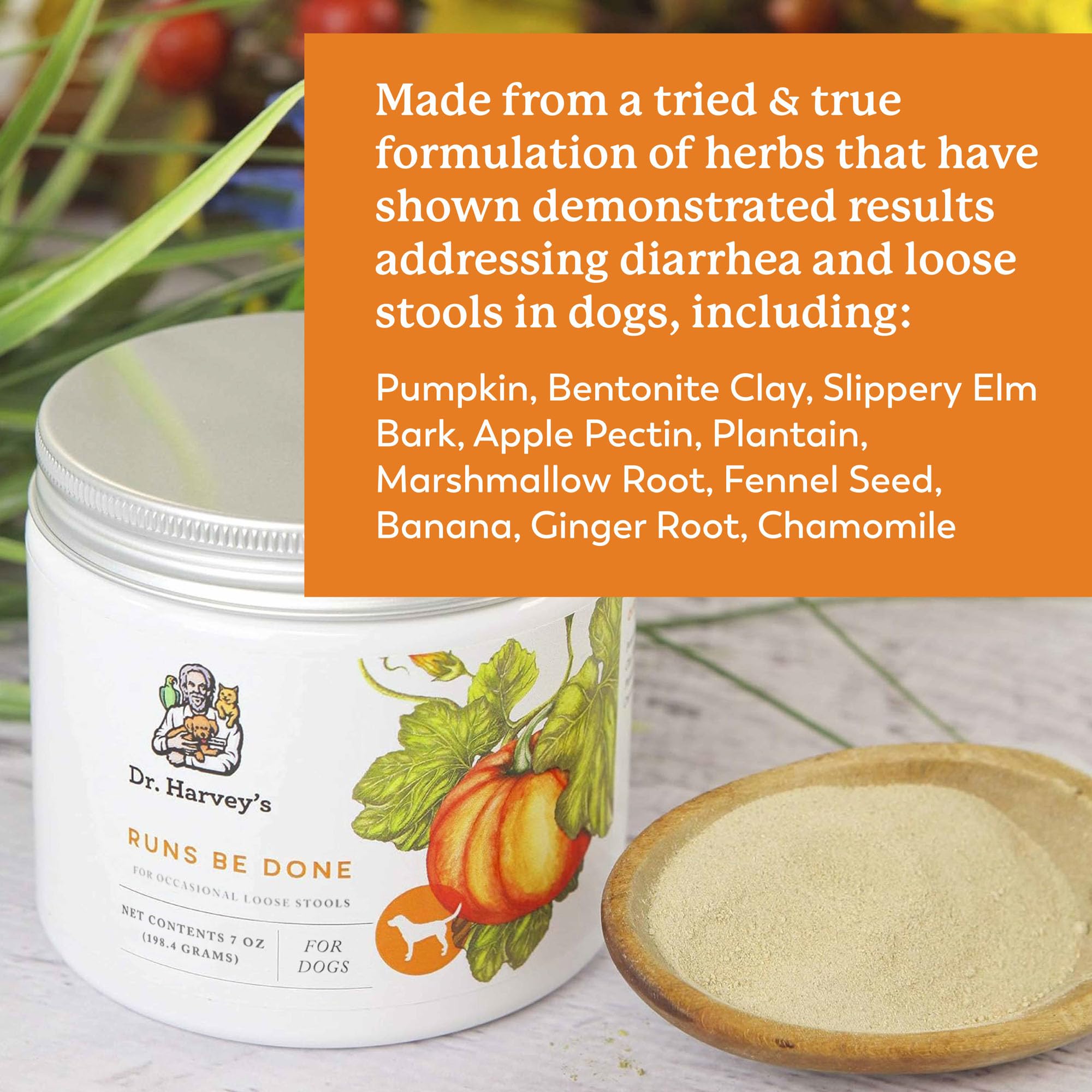 Dr. Harveys Runs Be Done Anti-Diarrheal Digestive Tract Supplement for Dogs (7 Ounces)