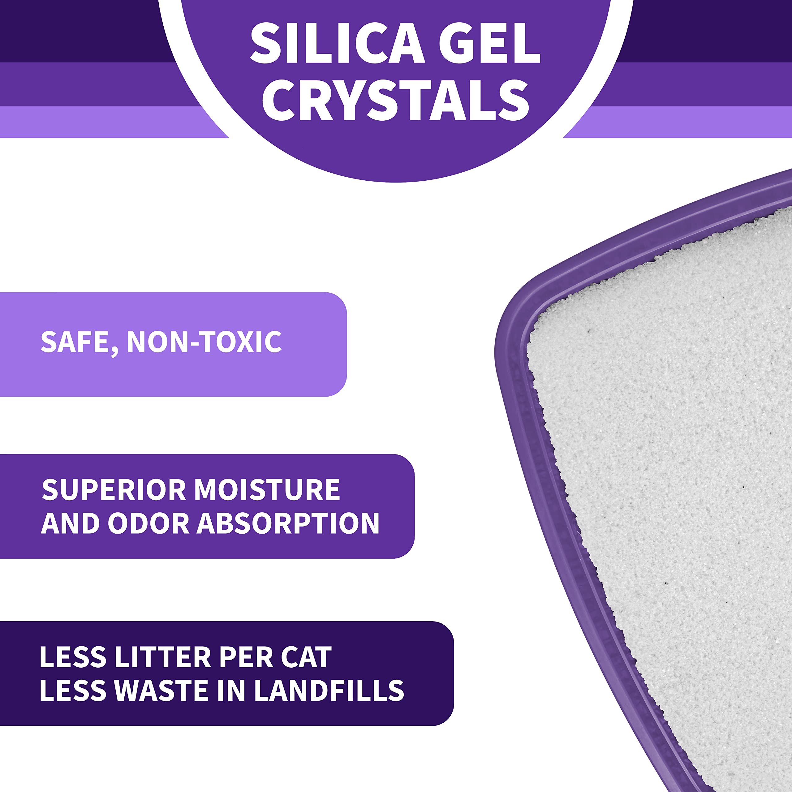 Litter Pearls Ultra Clump Unscented Crystal Clumping Cat Litter 8Lb,White And Clear Crystals,10580