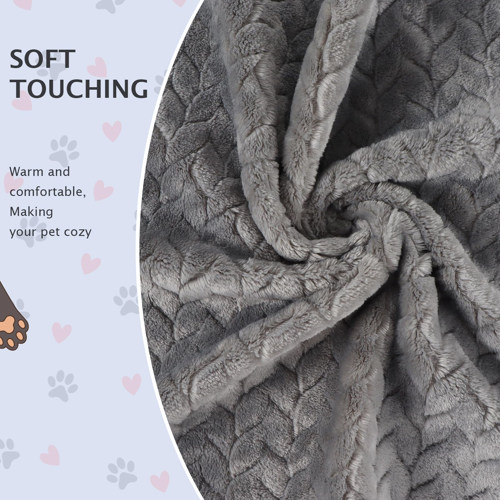 Bvagss 6 Pack Small Dog Blanket, Super Soft Warm Pet Cover Blankets, Wheat Ears Print Puppy Fleece Flannel Blanket For Small Med