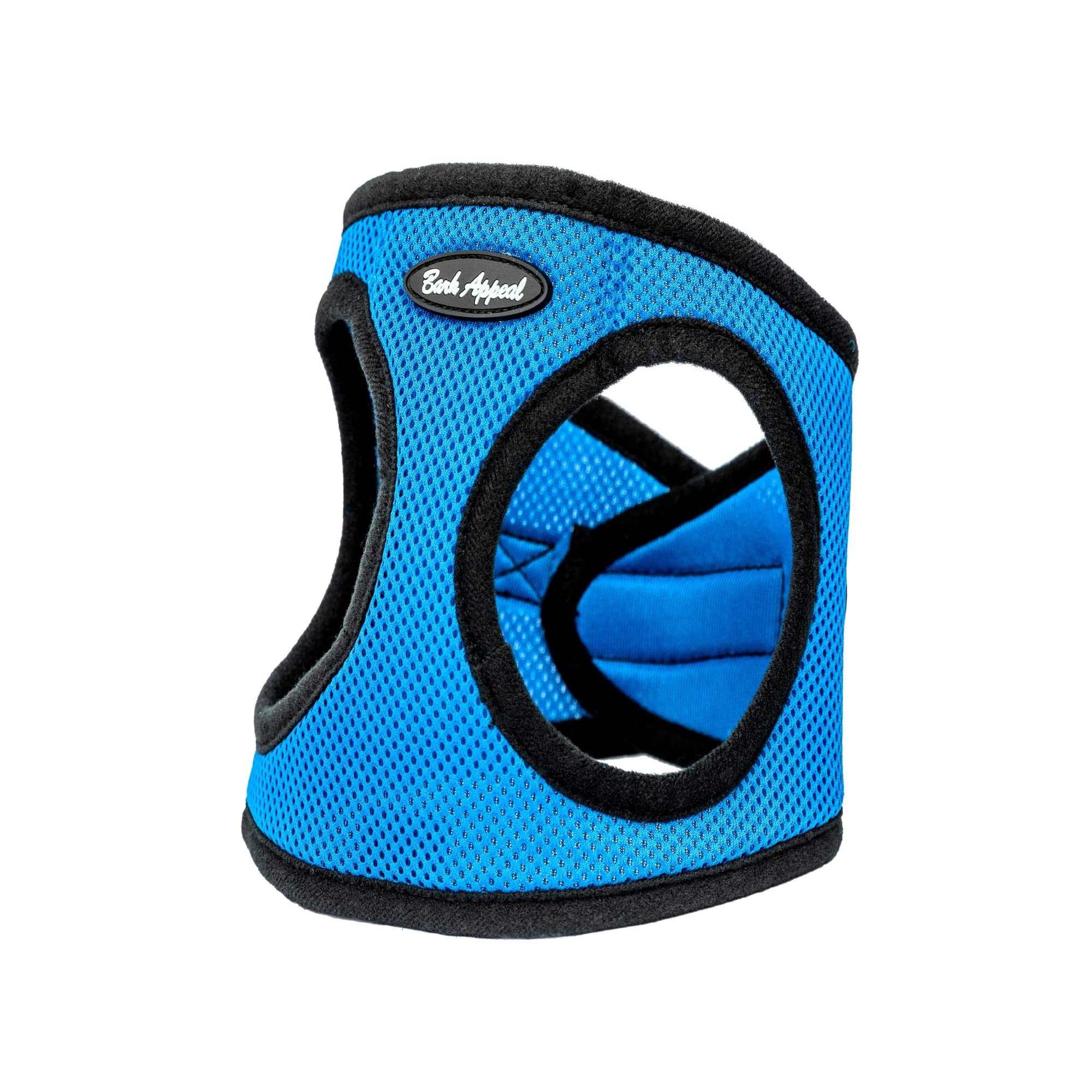 Bark Appeal Step-In Dog Harness, Mesh Step In Dog Vest Harness For Small & Medium Dogs, Non-Choking With Adjustable Heavy-Duty Buckle For Safe, Secure Fit - (Small, Blue)