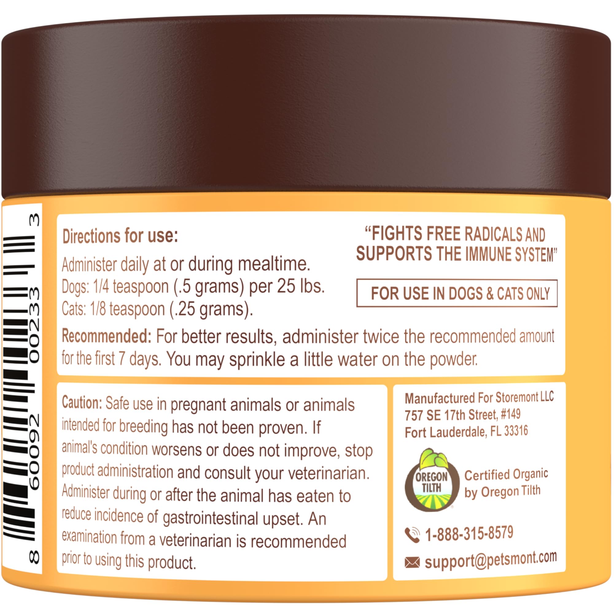 Petsmont Buddy Guard for Lumps and Bumps, Lipoma for Dogs & Cats, Patent Pending Organic 8 Mushroom Powder Blend Natural Dog Pro