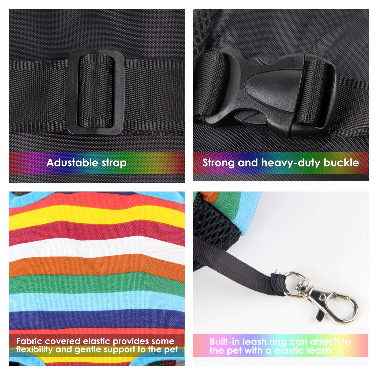 Dog Carrier Legs Out Front Pet Carrier Backpack Adjustable Puppy Cat Small Bag With Shoulder Strap And Sling For Traveling Hikin