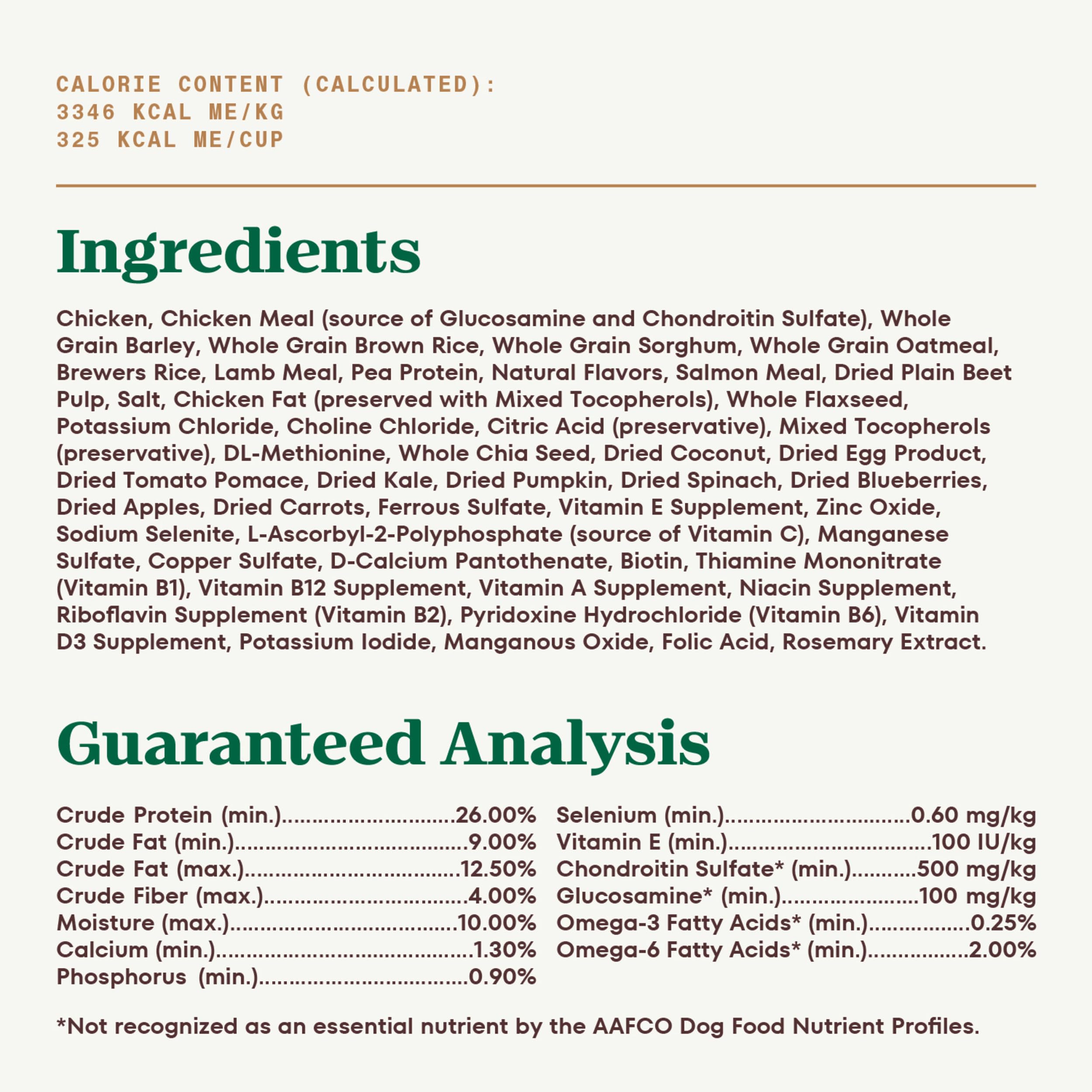 Nutro Ultra Adult Weight Management Dry Dog Food, Chicken, Lamb and Salmon Protein Trio, 24 lb Bag