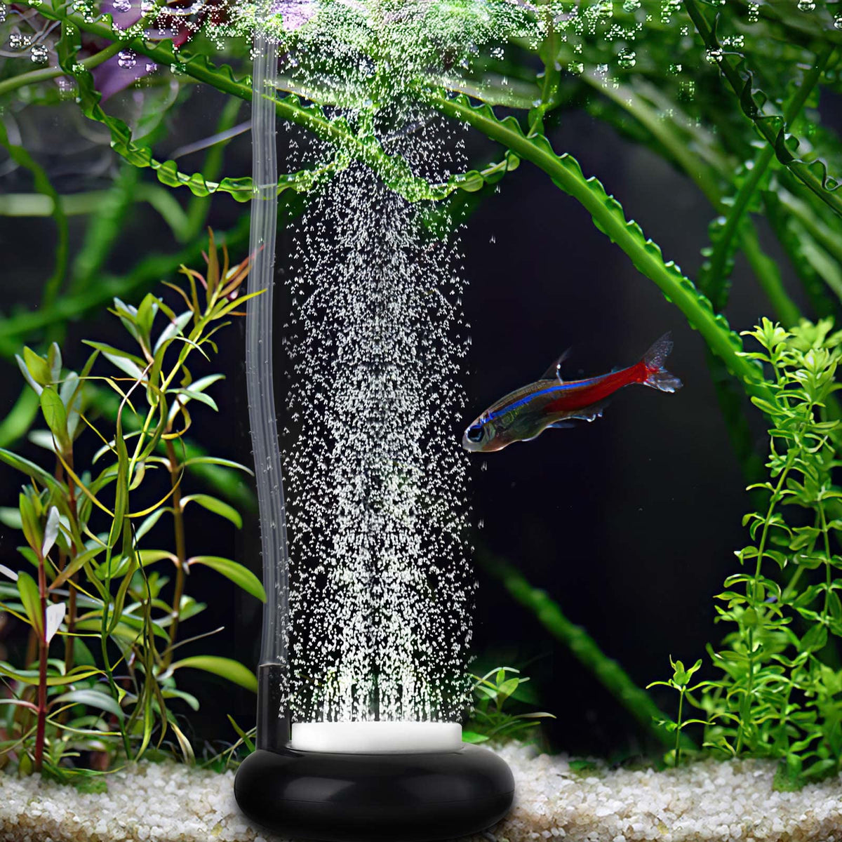 Hygger Mini Aquarium Air Stone,Small Bubble Stone Fish Tank Oxygen Stone Ultra Silent Deep Dissolving Oxygen Diffuser Kit For Aq