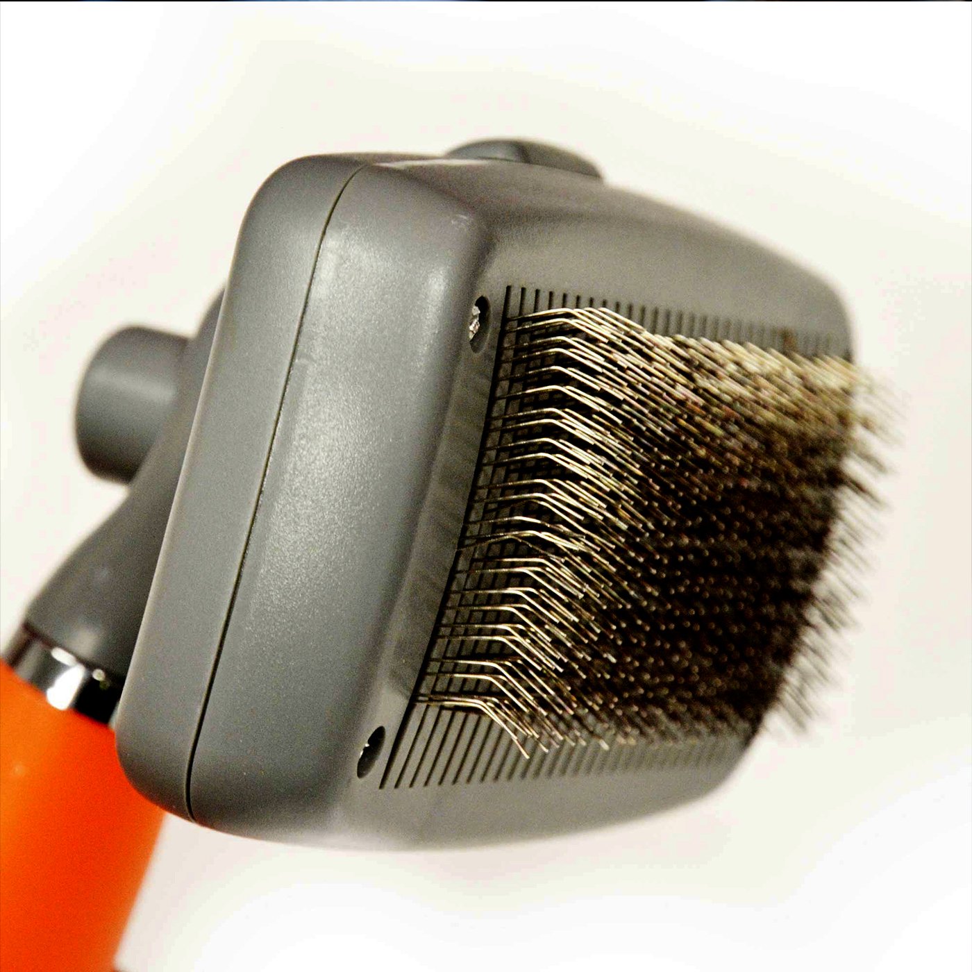 Professional Slicker Brush For Dogs And Cats By Gopets Self-Cleaning Grooming Comb For Dematting Detangling & Deshedding