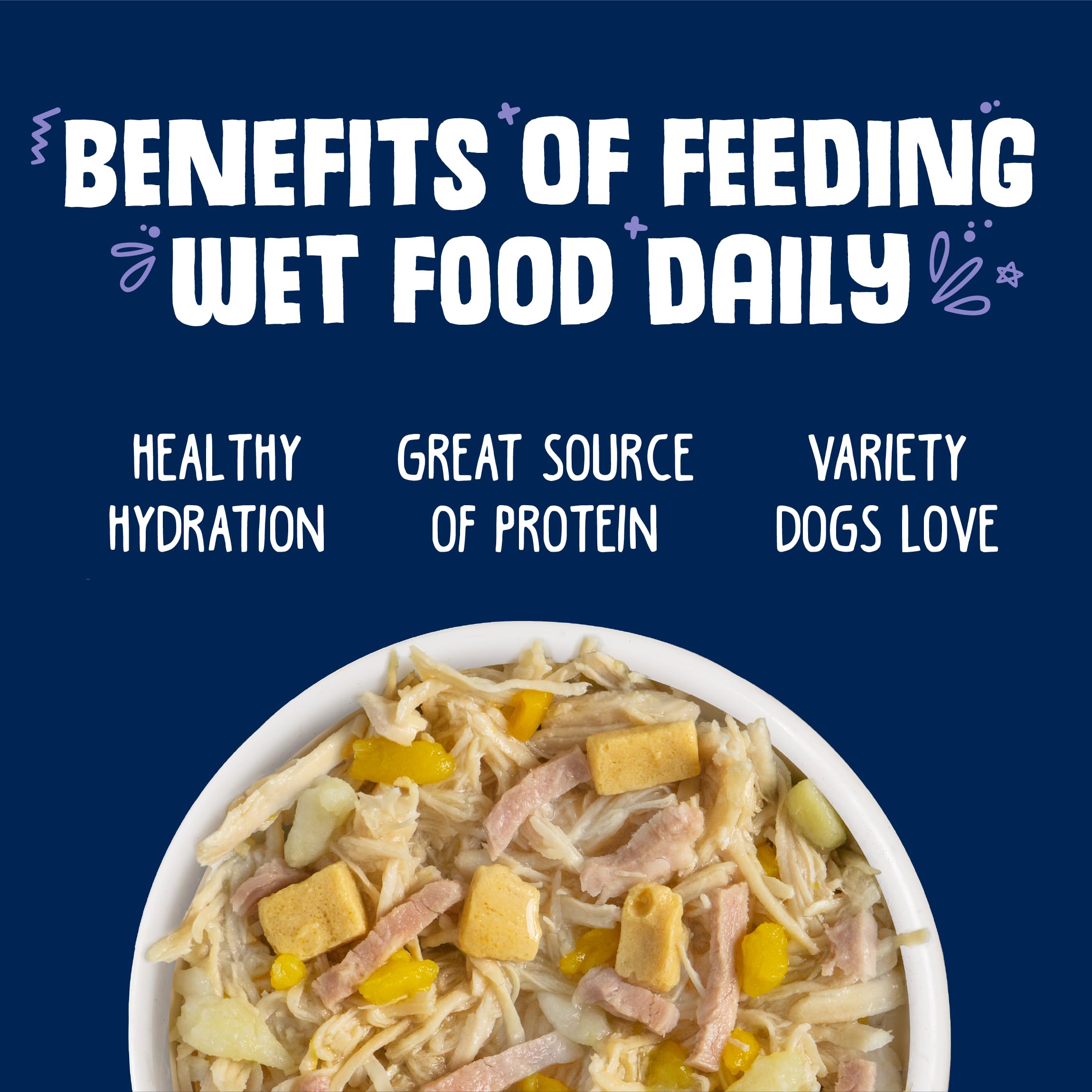 Weruva Classic Dog Food, Bed & Breakfast with Chicken, Egg, Pumpkin & Ham in Gravy, 14oz Can (Pack of 12)