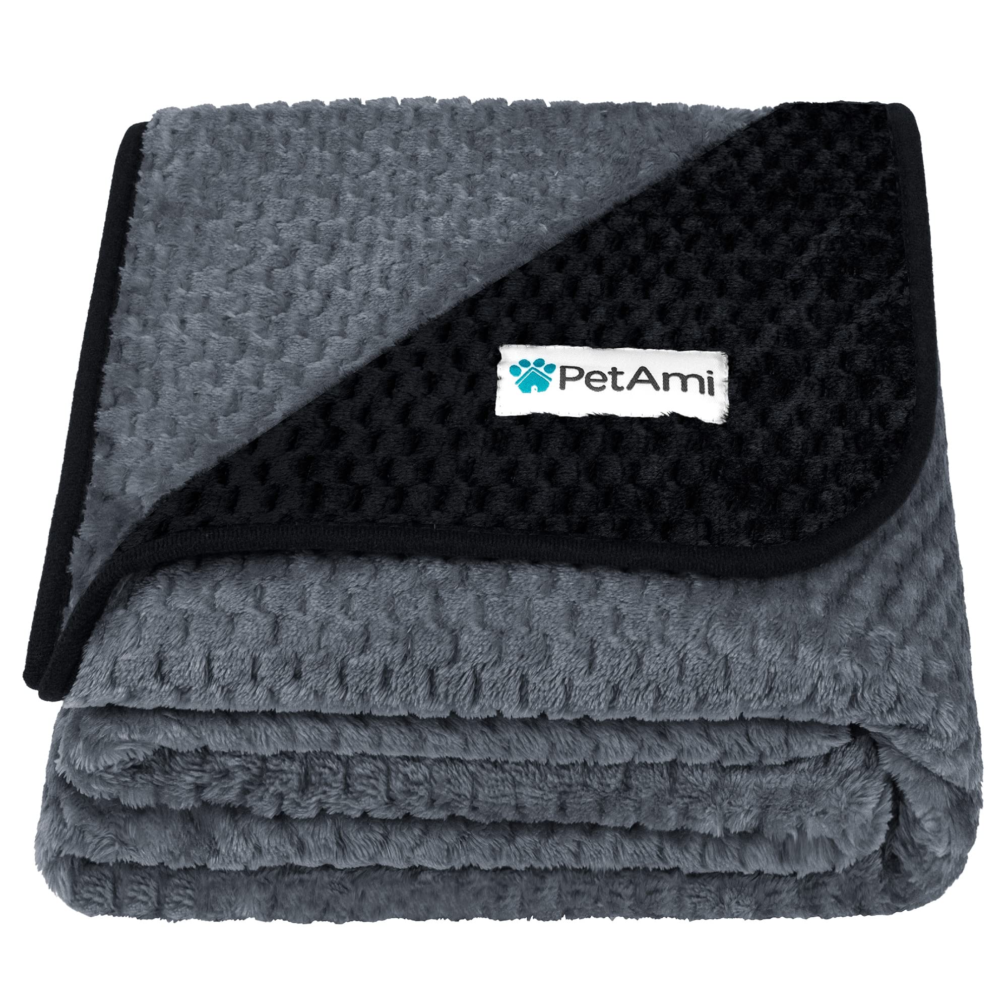 PetAmi Waterproof Dog Blanket, Leakproof XL Pet Blanket for Large Dogs, Furniture Sofa Couch Cover Protector, Fleece Cat Throw B