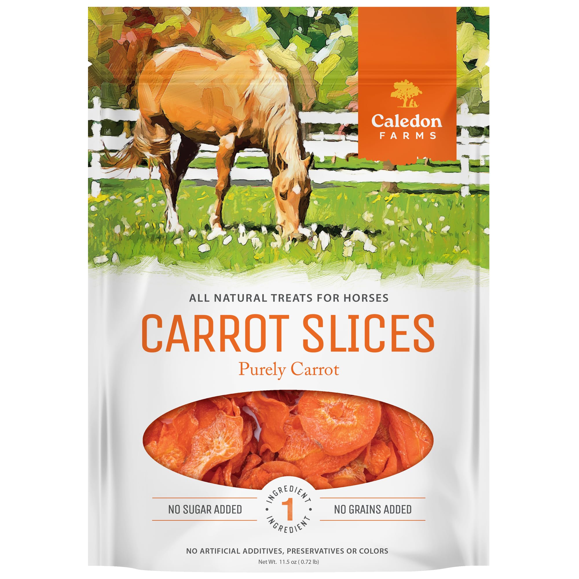 Caledon Farms Carrot Slices Horse Treats, 11.5 oz