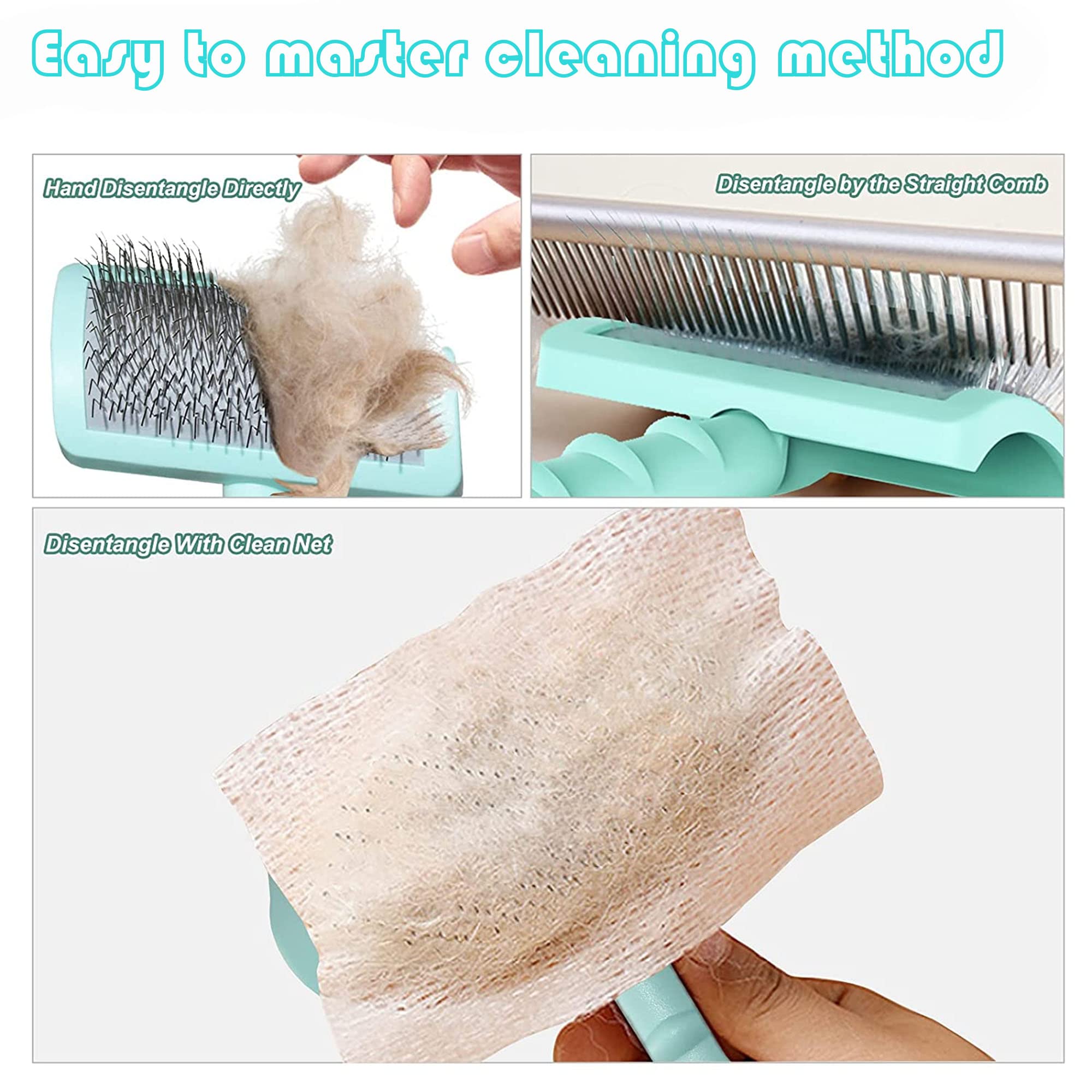 Tinypoint Large Slicker Brush For Dogs,Cats,Extra Long Pin Shedding Brush For Long Haired Dog,Cat, Pet Grooming Wire Brush For Thick Undercoat Curly Hair,25Mm(1'),Green