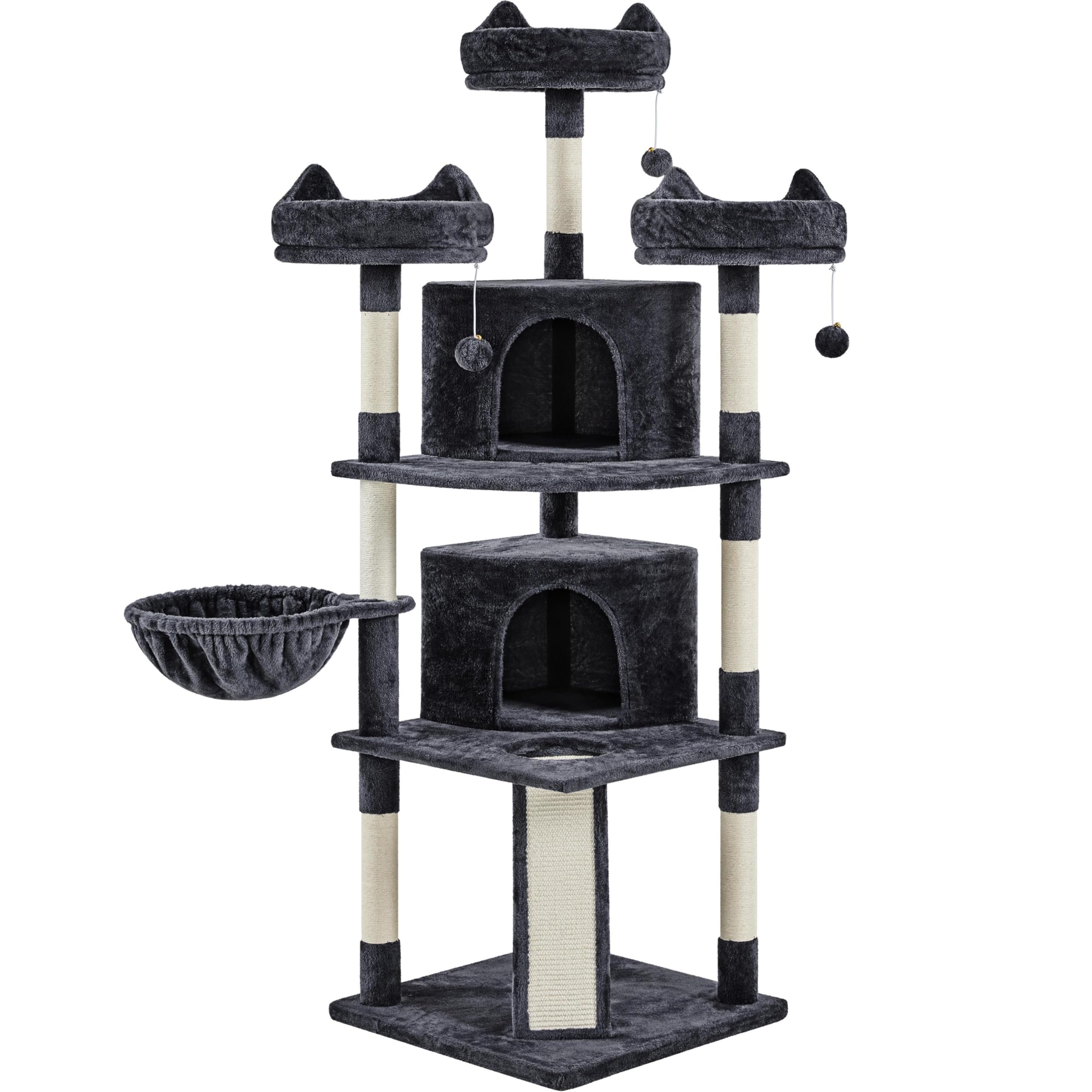 Topeakmart Cat Tree Tower, Multi-Level Cat Condo Activity Center With Platforms Scratching Posts As Kitten Activity Center