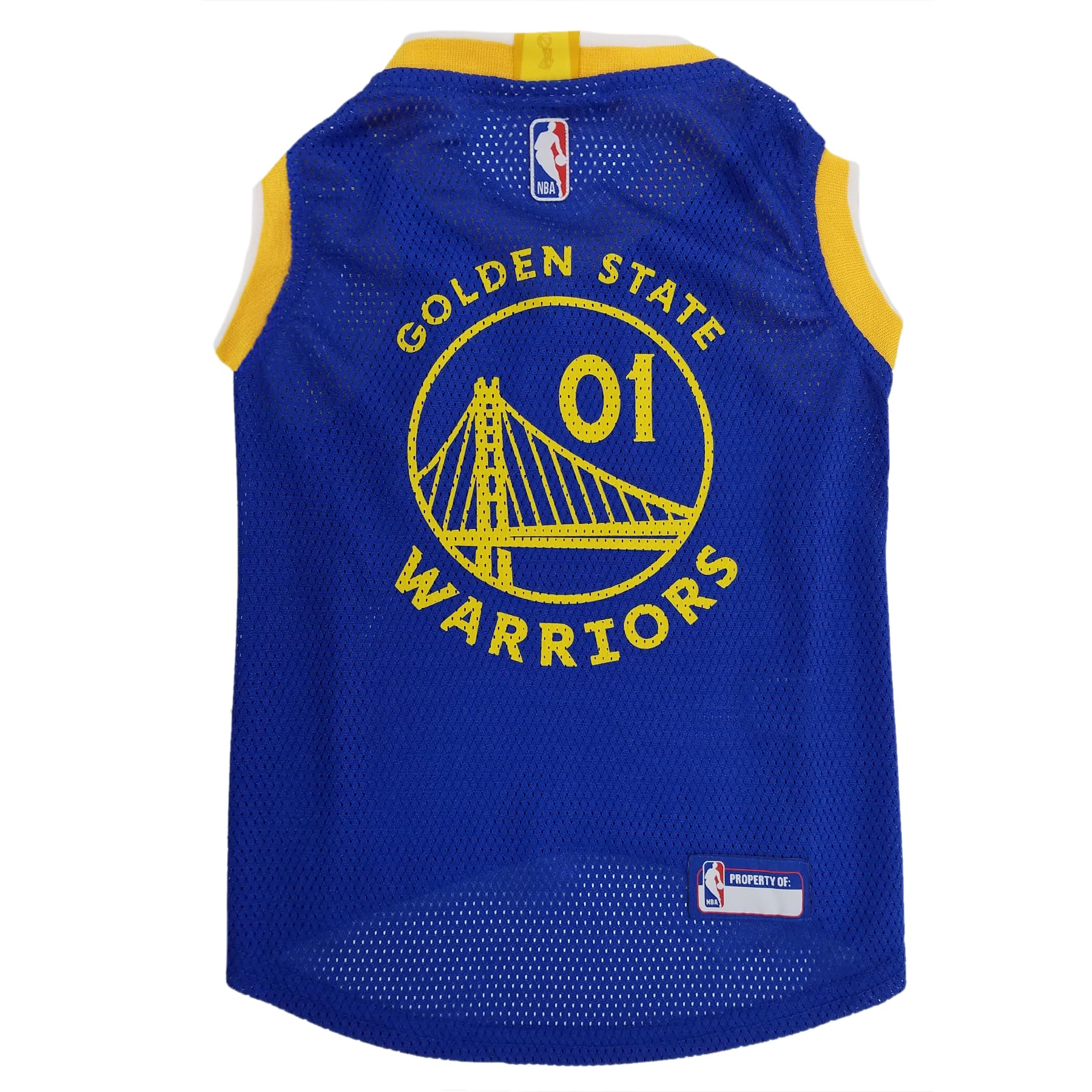 Pets First Nba Golden State Warriors Dog Jersey, Small - Tank Top Basketball Pet Jersey