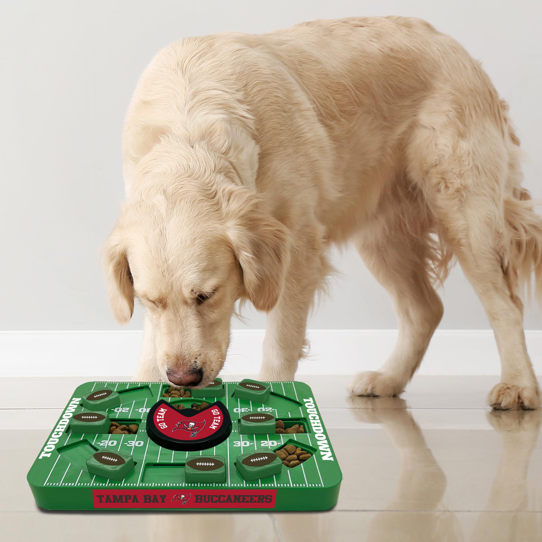 Pets First Nfl Tampa Bay Buccaneers Large Puzzle Toy, Dog Puzzle Treat Toy, New Large Size, Interactive Dog Treat Toy, Dog Slow