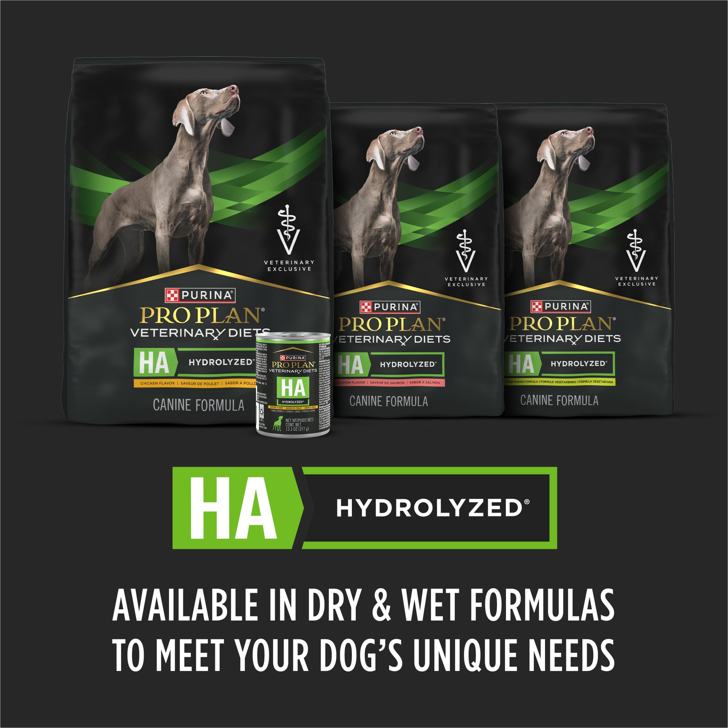 Purina Pro Plan Veterinary Diets HA Hydrolyzed Chicken Flavor Canine Formula Dry Dog Food - 25 lb. Bag