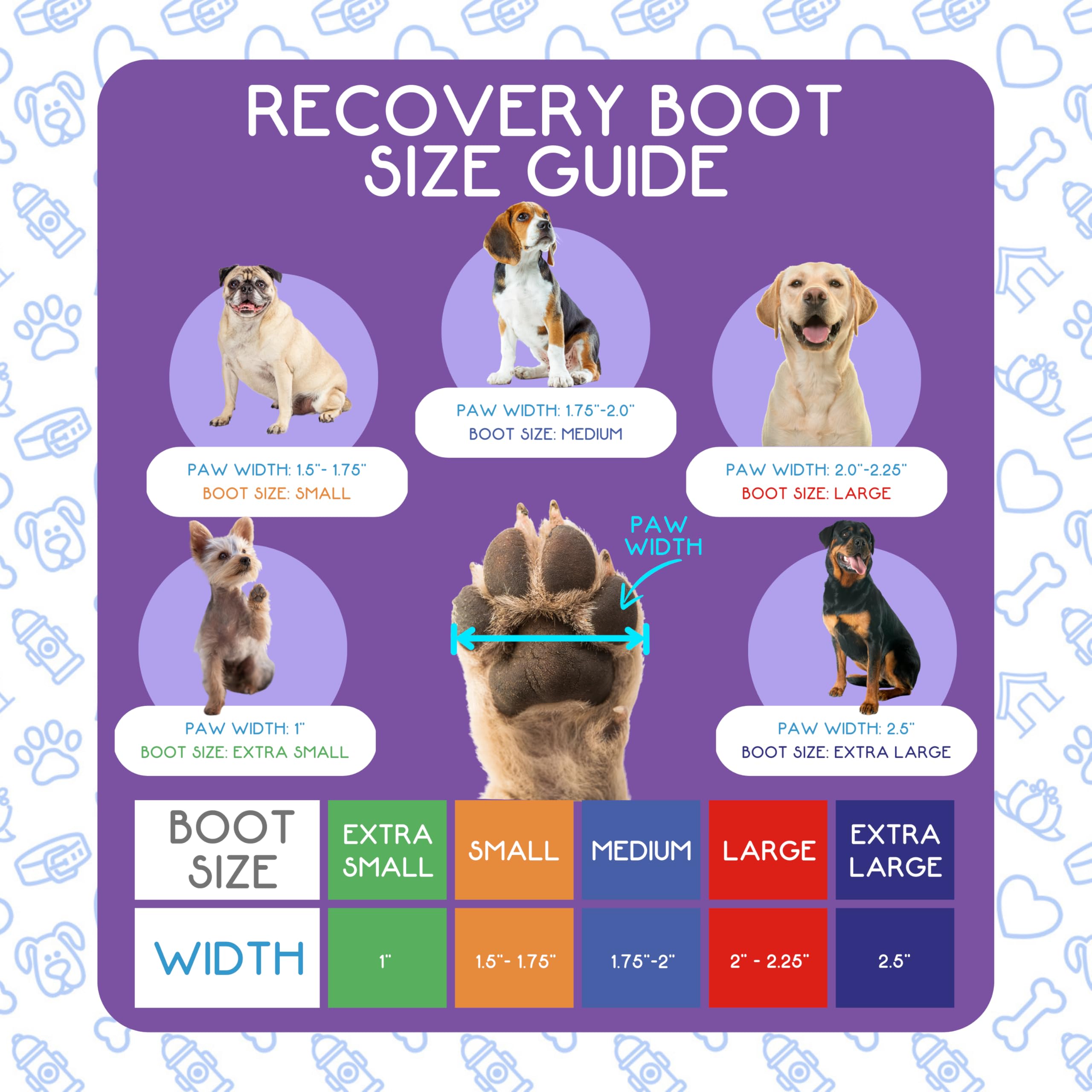 Calm Paws Recovery Boot And Paw Protector (Xsmall)