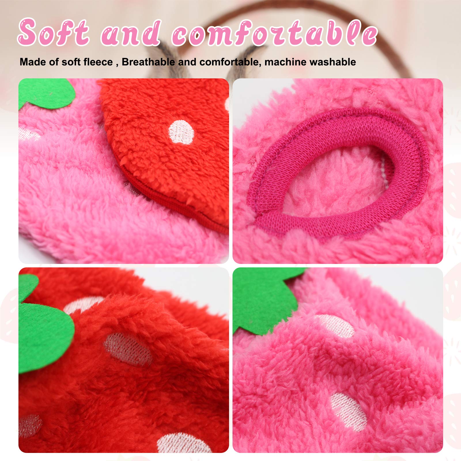 Hylyun Rabbit Clothes 2 Packs - Small Animal Bunny Outfit Warm Vest Cozy T-Shirt For Rabbit Ferret Kitten Chihuahua And Other Small Animals…