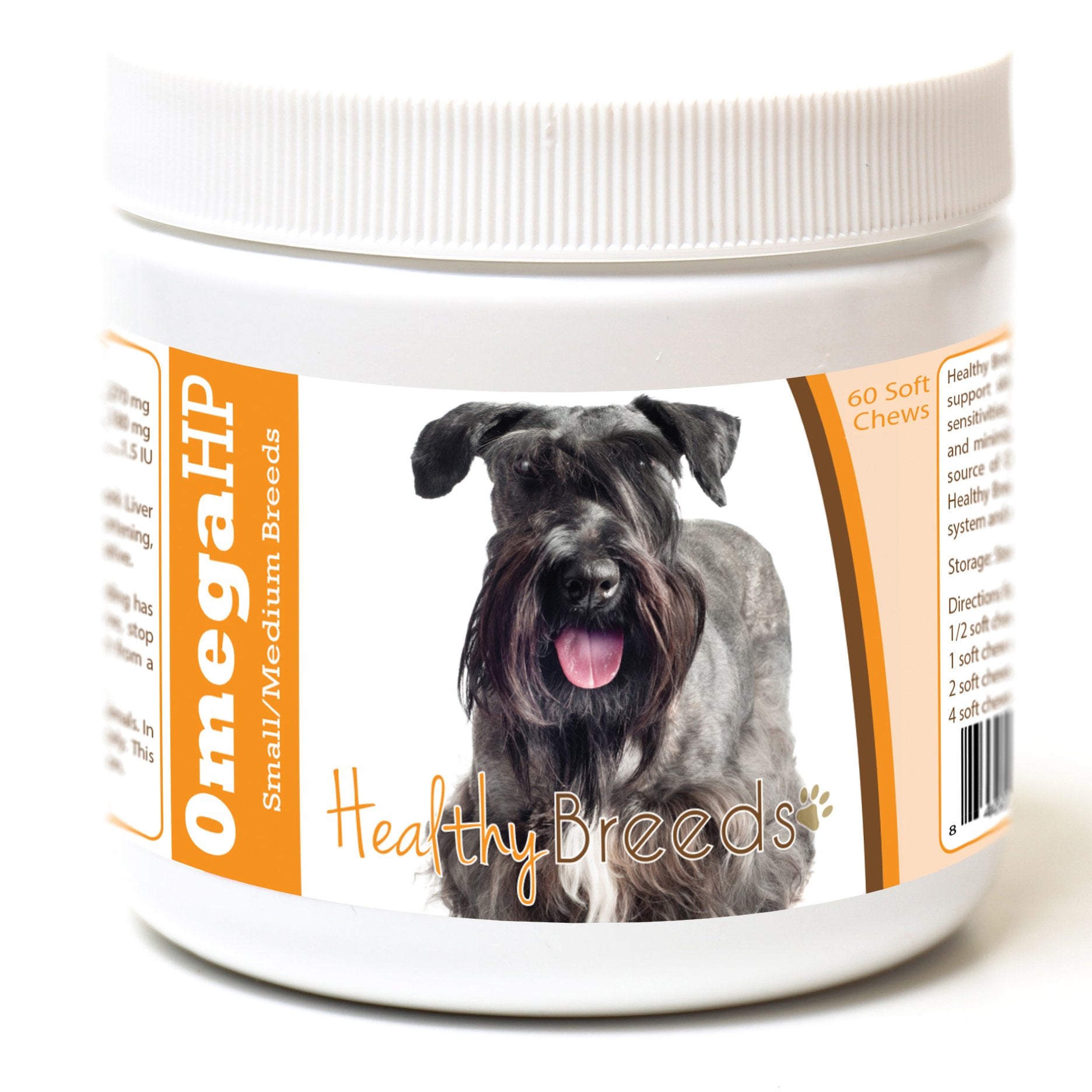 Healthy Breeds Cesky Terrier Omega HP Fatty Acid Skin and Coat Support Soft Chews 60 Count