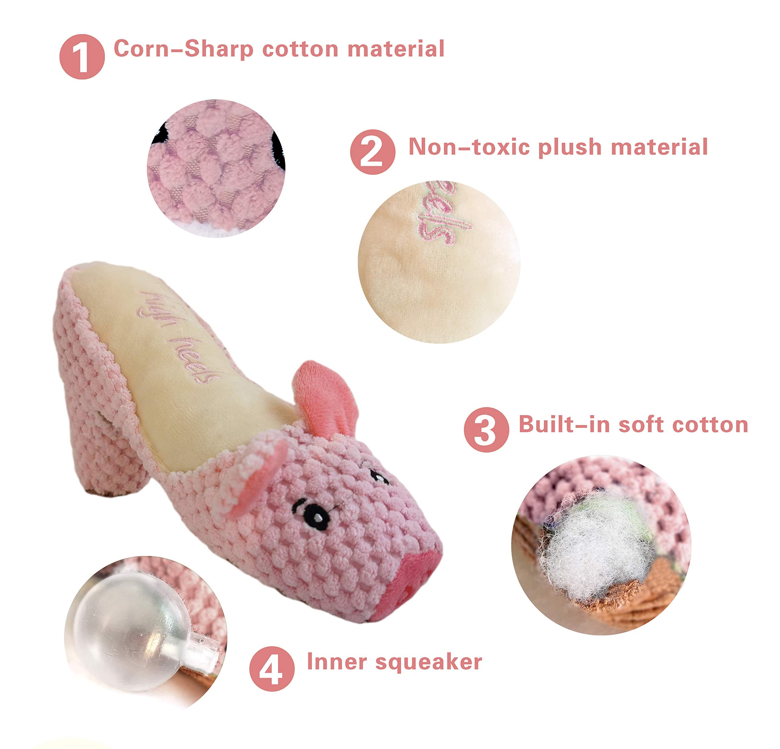 Bark Lover Plush Dog Toys, Interactive Squeaky Toy For All Dogs, Small, Medium Or Large, Durable Stuffed Dog Toys With Squeaker,