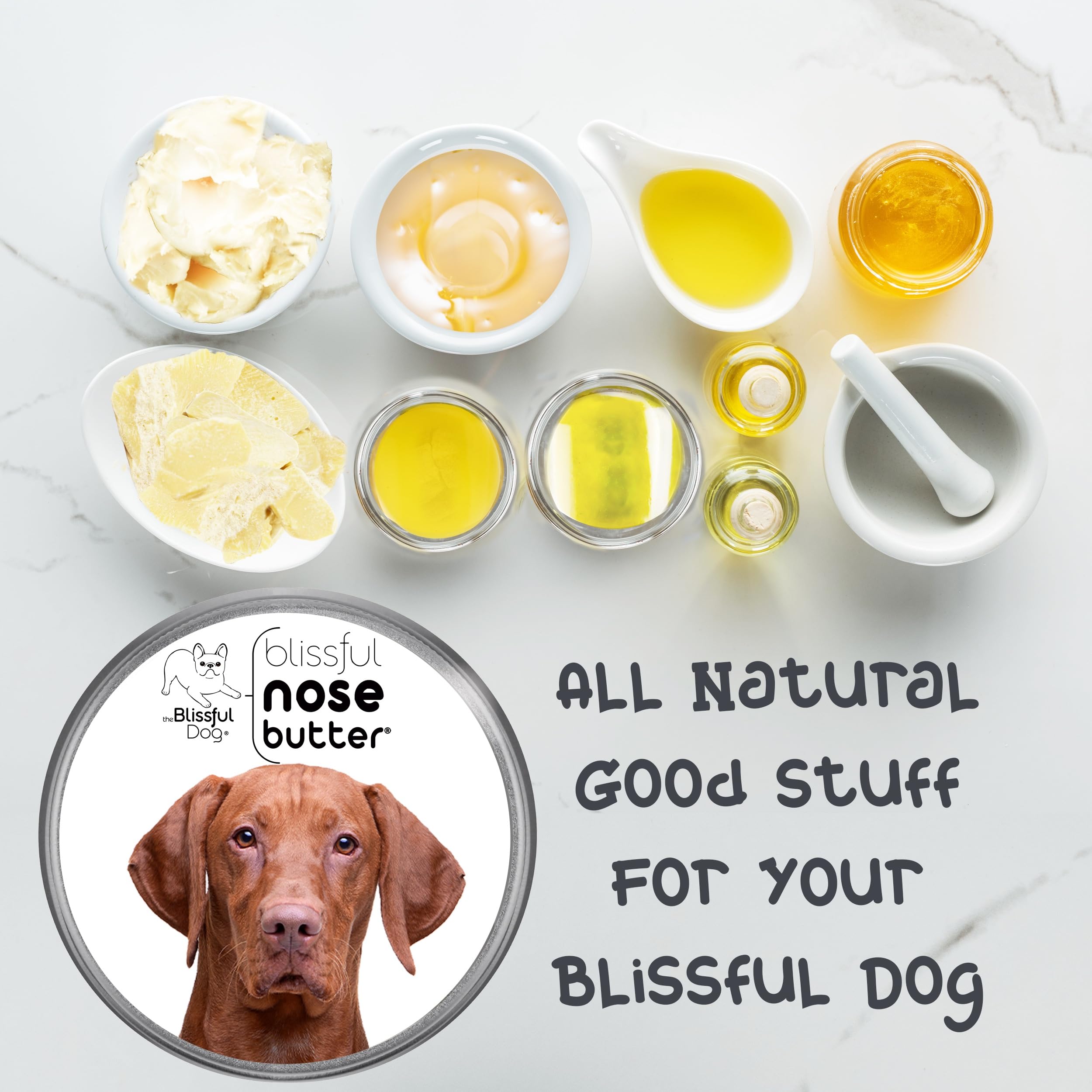 The Blissful Dog Vizsla Unscented Nose Butter - Dog Nose Butter, 4 Ounce