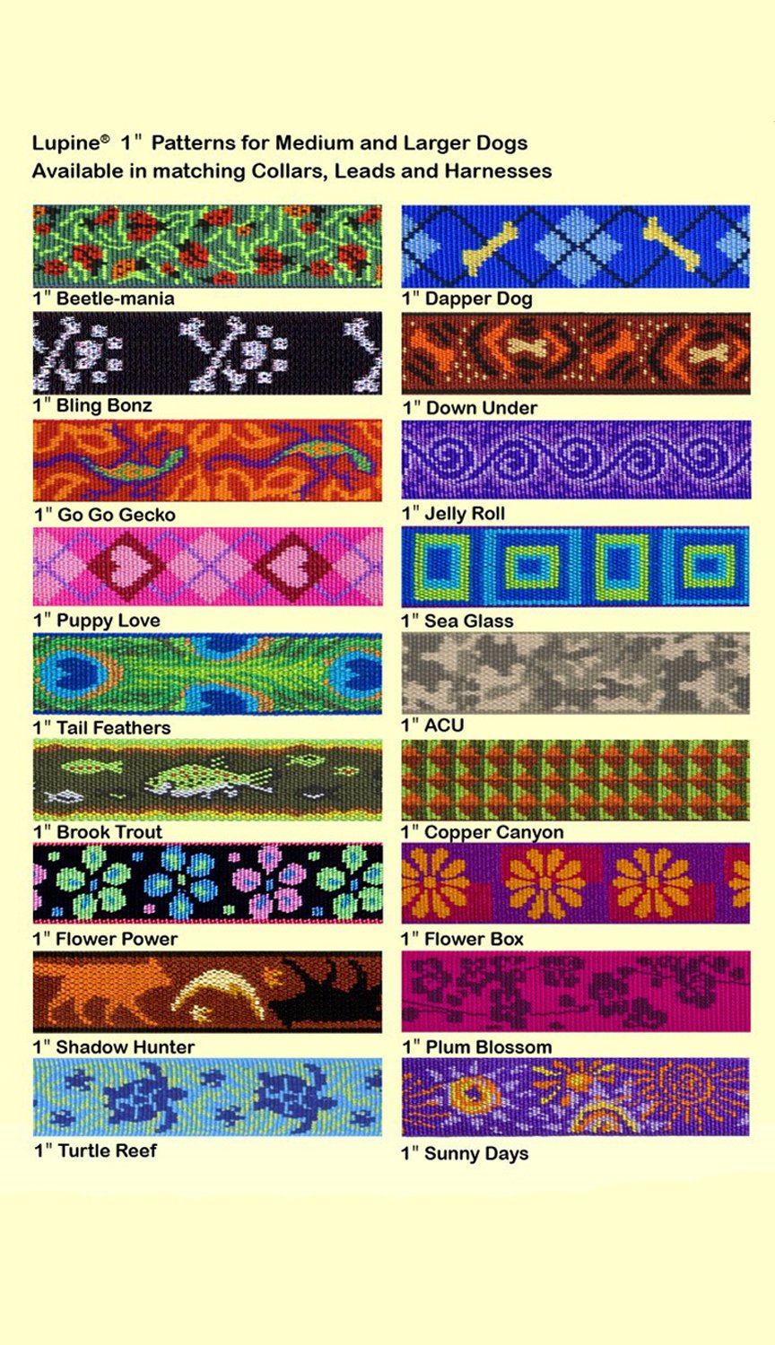 Lupinepet Originals 1' Flower Power 24-38' Adjustable Roman Dog Harness For Large Dogs