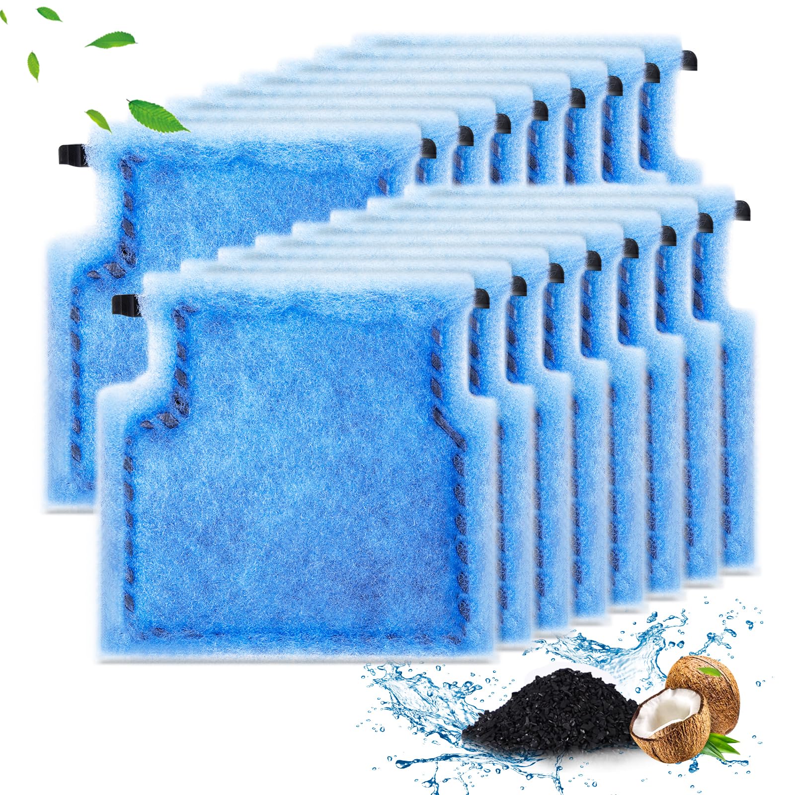 Umlecoa 8/16/32 Pack Rite-Size A Filter Cartridges Compatible With Marineland Penguin Power Filters 75 & 100 - Rite-Size A Repla