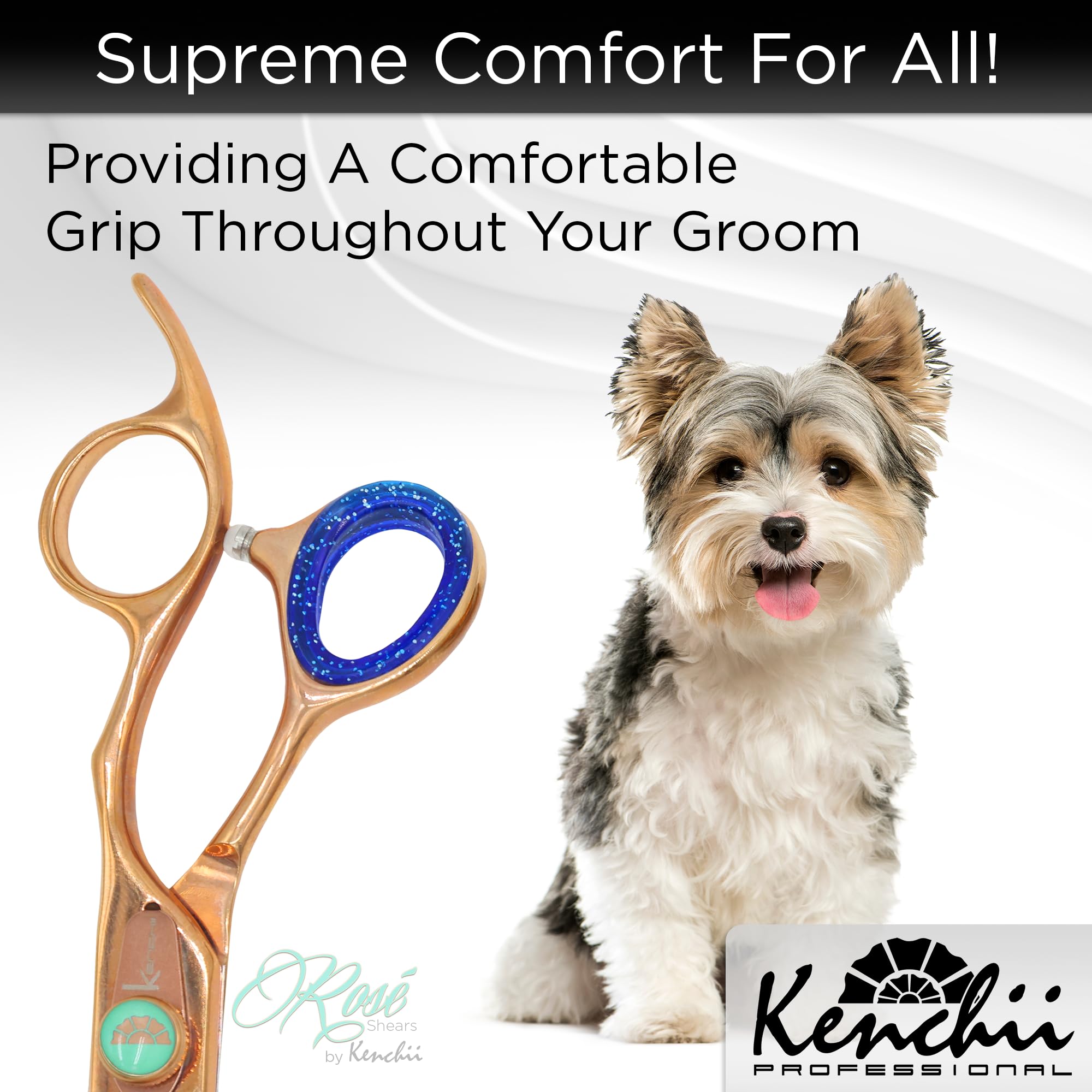 Kenchii Extra Soft Premium Shear Finger Ring Inserts - Thick, Quality Comfort. Elevate Your Grooming Experience With Precision A