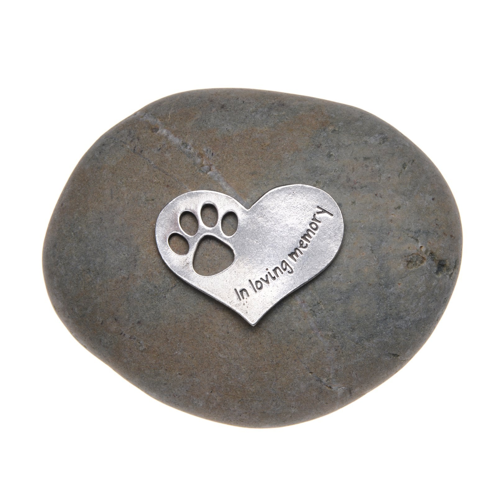Quotable Cuffs Comforting Dog Memorial Gift - Sympathy Or Condolence Gift For Loss Of Pet - In Loving Memory Stone By Whitney Howard Designs