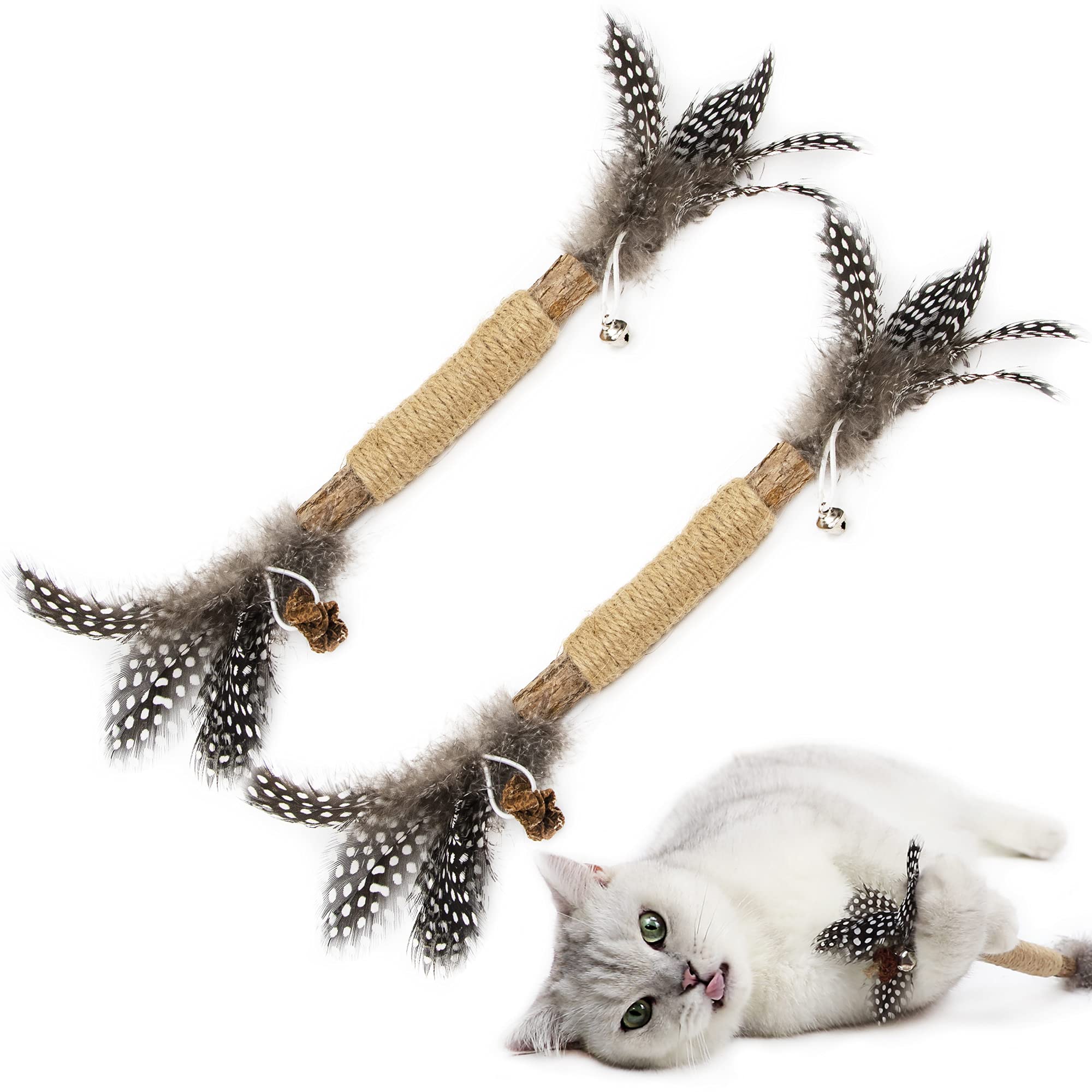 PAZ S GIFT Catnip Toy Cat Toys Catnip Toy cat chew Toy cat Kicking silvervine Stick Teeth Cleaning Cute Kitten Teething Indoor 
