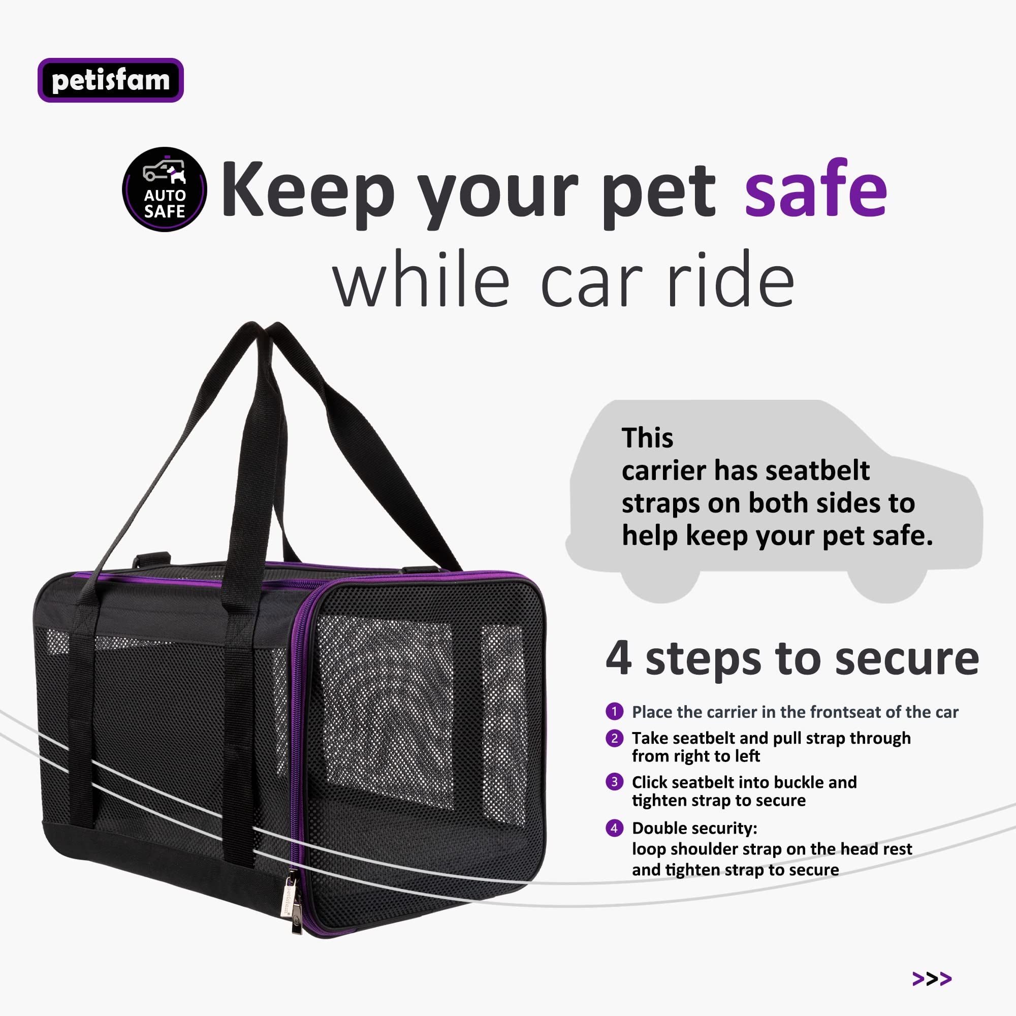 Soft Pet Carrier For Large And Medium Cats, 2 Kitties, Small Dogs. Easy To Get Cat In, Great For Cats That Don'T Like Carriers (