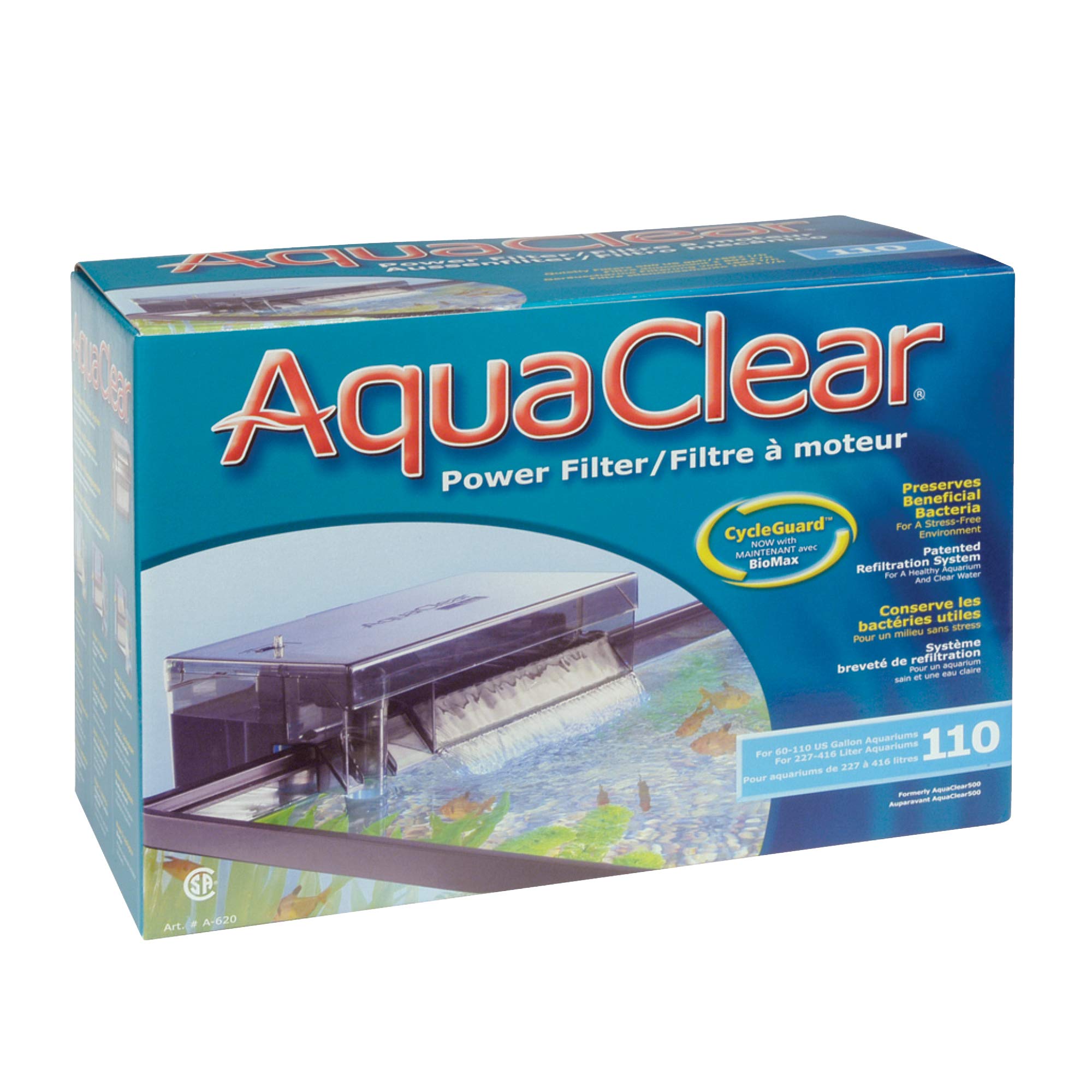 Aquaclear 110 Power Filter, Fish Tank Filter For 60- To 110-Gallon Aquariums